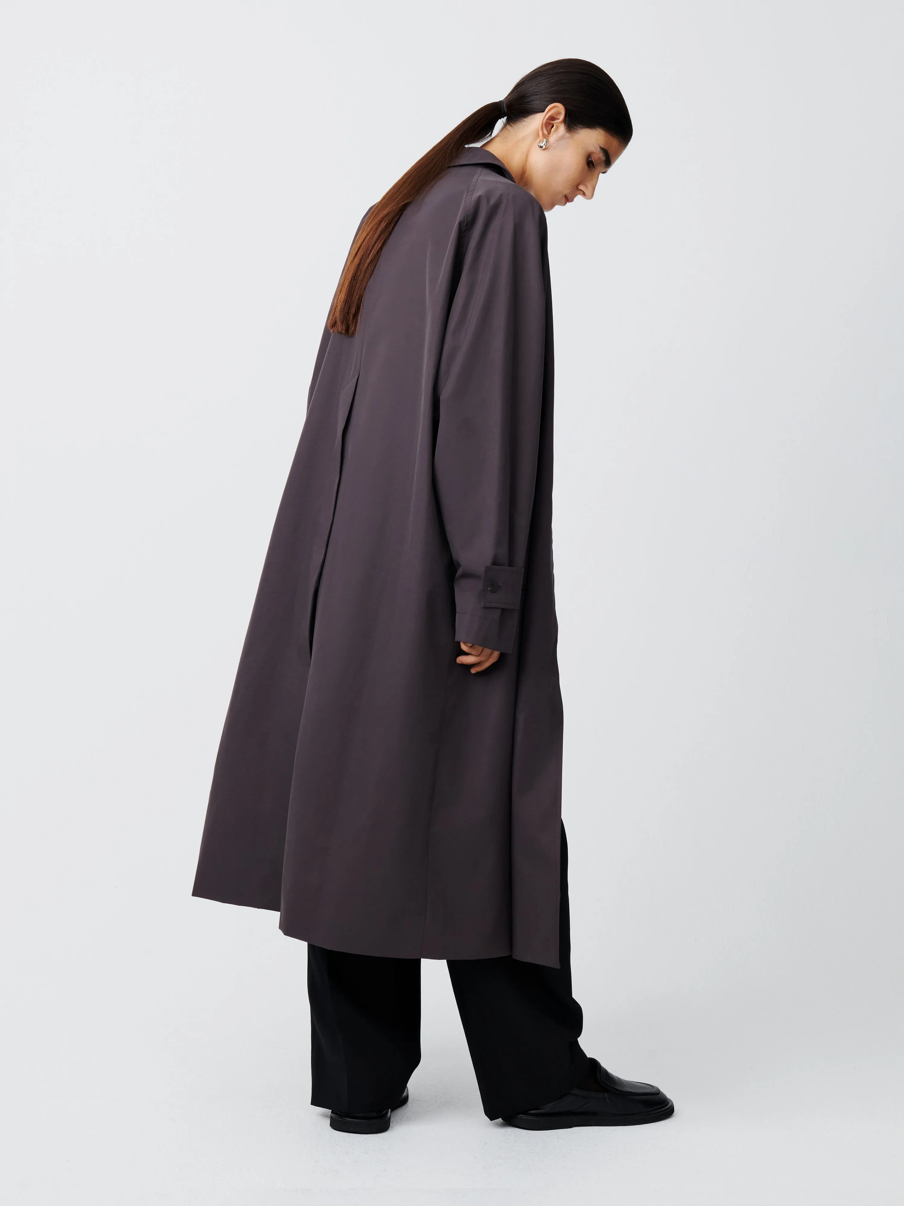 Holin Coat in Cocoa sold by Studio Nicholson product image thumbnail 2