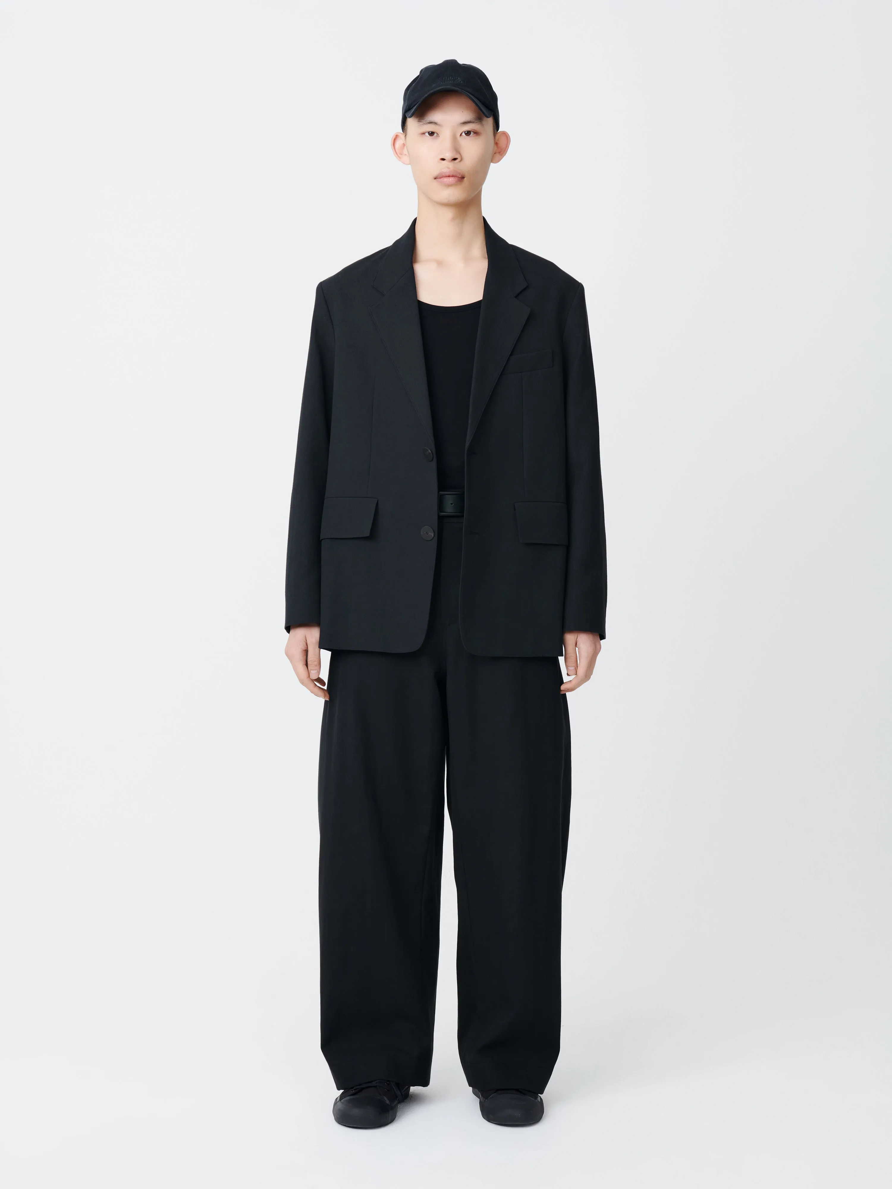 Levy Pant in Asphalt sold by Studio Nicholson