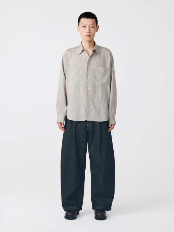 Salin Shirt in Pebble Black sold by Studio Nicholson