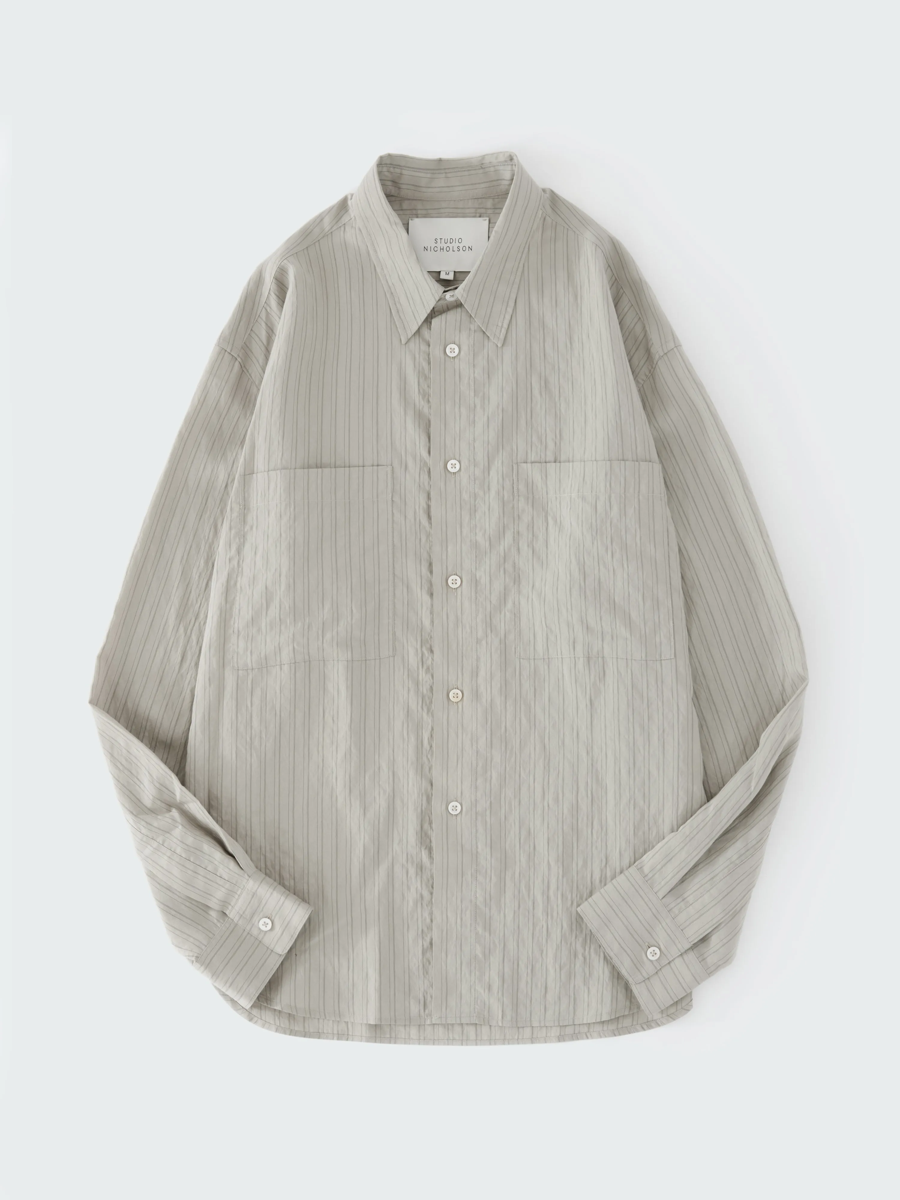 Salin Shirt in Pebble Black sold by Studio Nicholson product image thumbnail 5