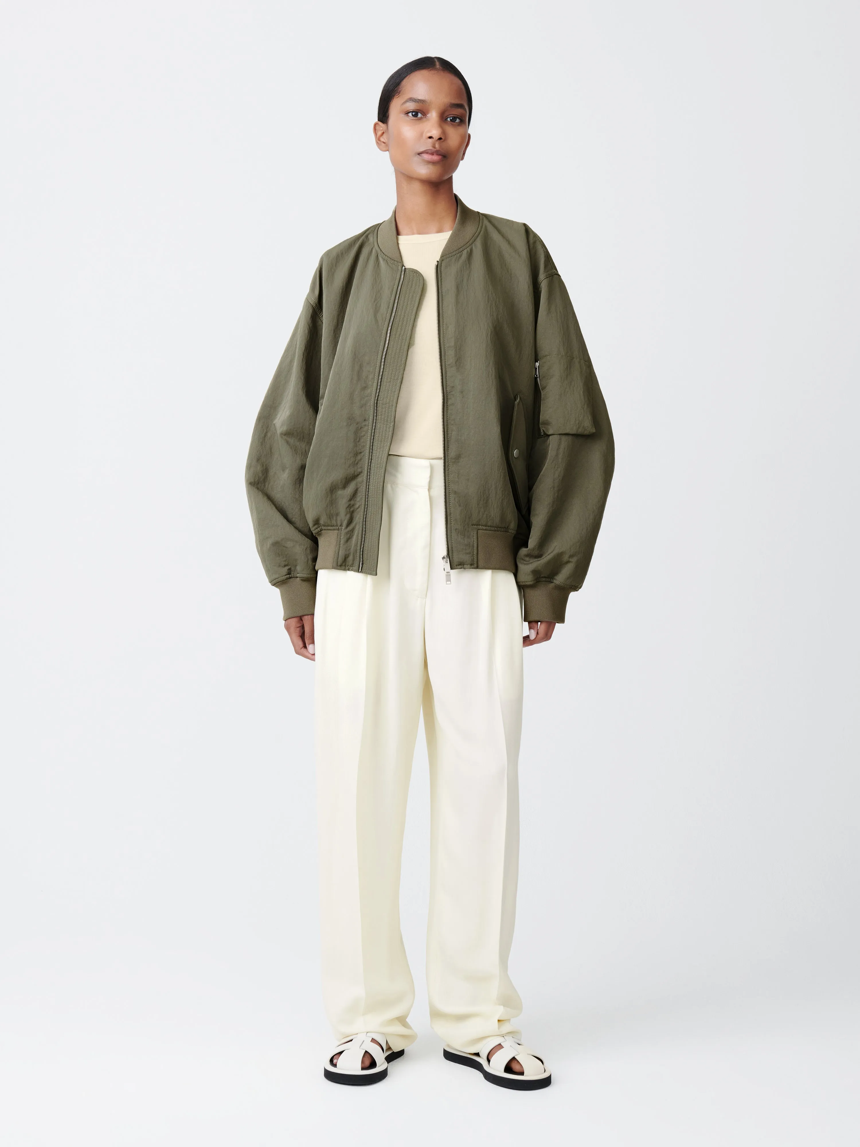 Sperro Wool Pant in Parchment sold by Studio Nicholson