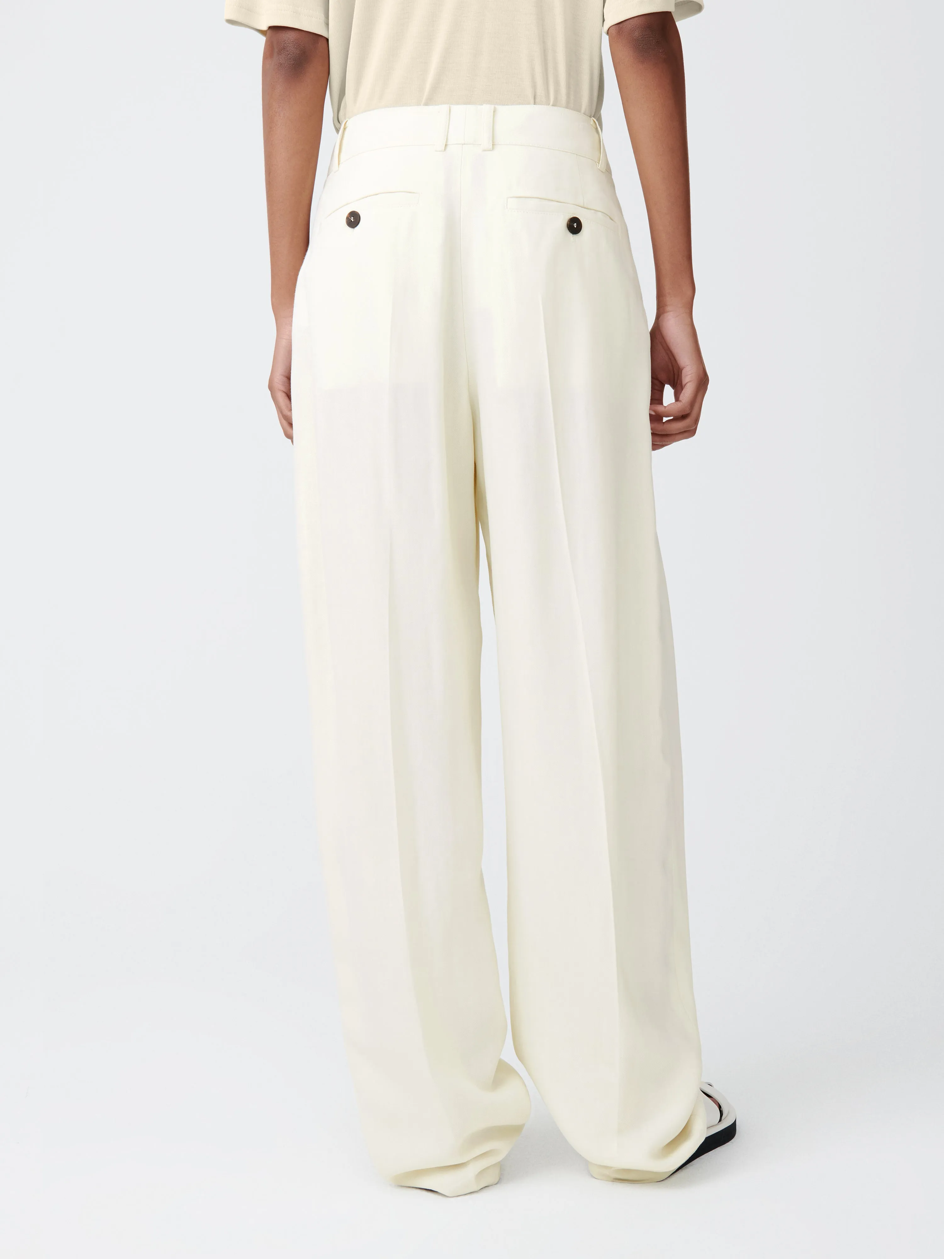 Sperro Wool Pant in Parchment sold by Studio Nicholson product image thumbnail 5