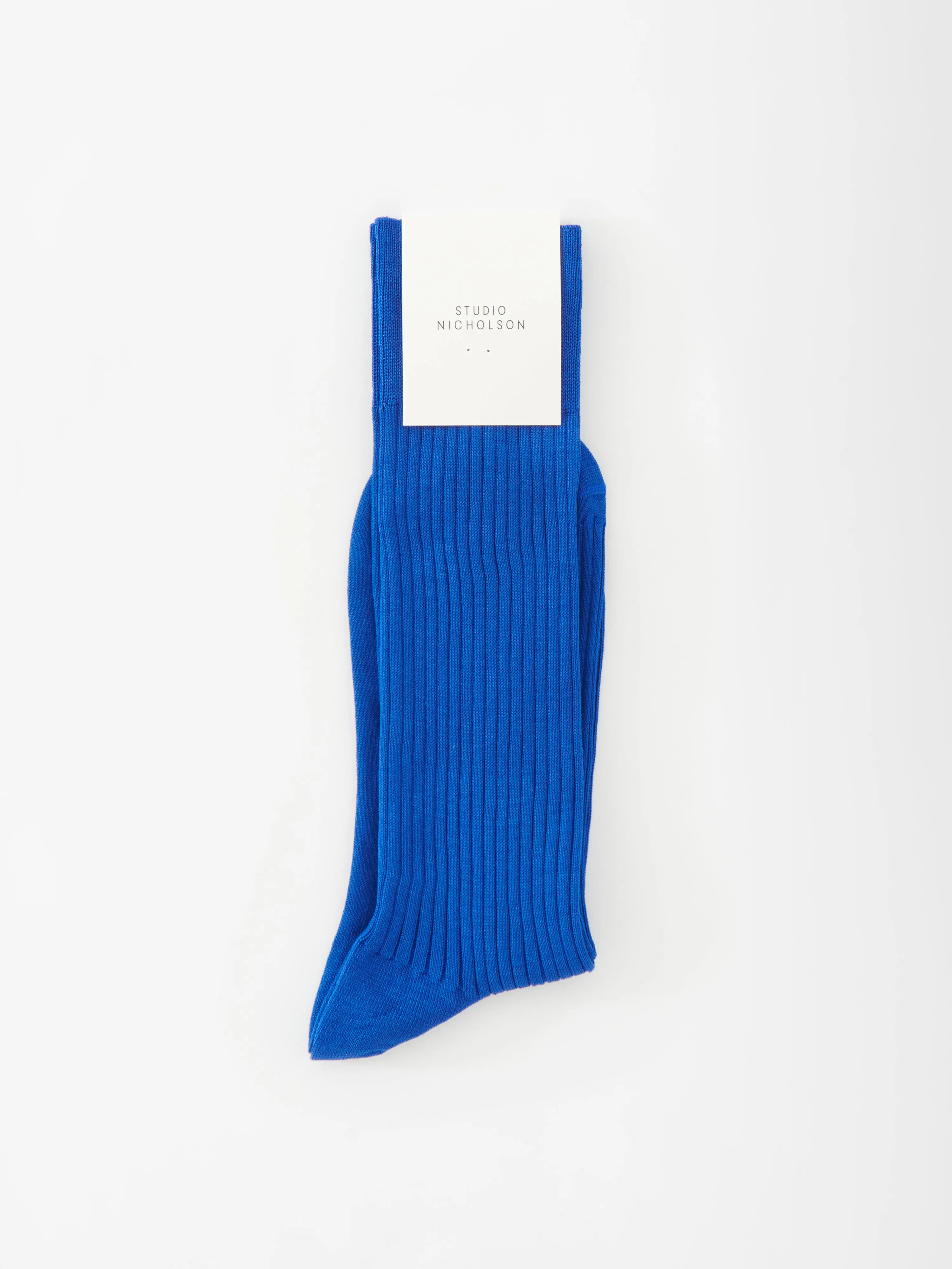 Neffi Socks in Klein Blue sold by Studio Nicholson