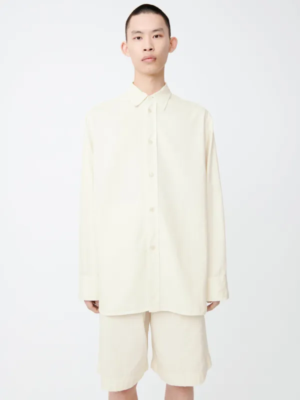Clark Denim Shirt in Parchment sold by Studio Nicholson
