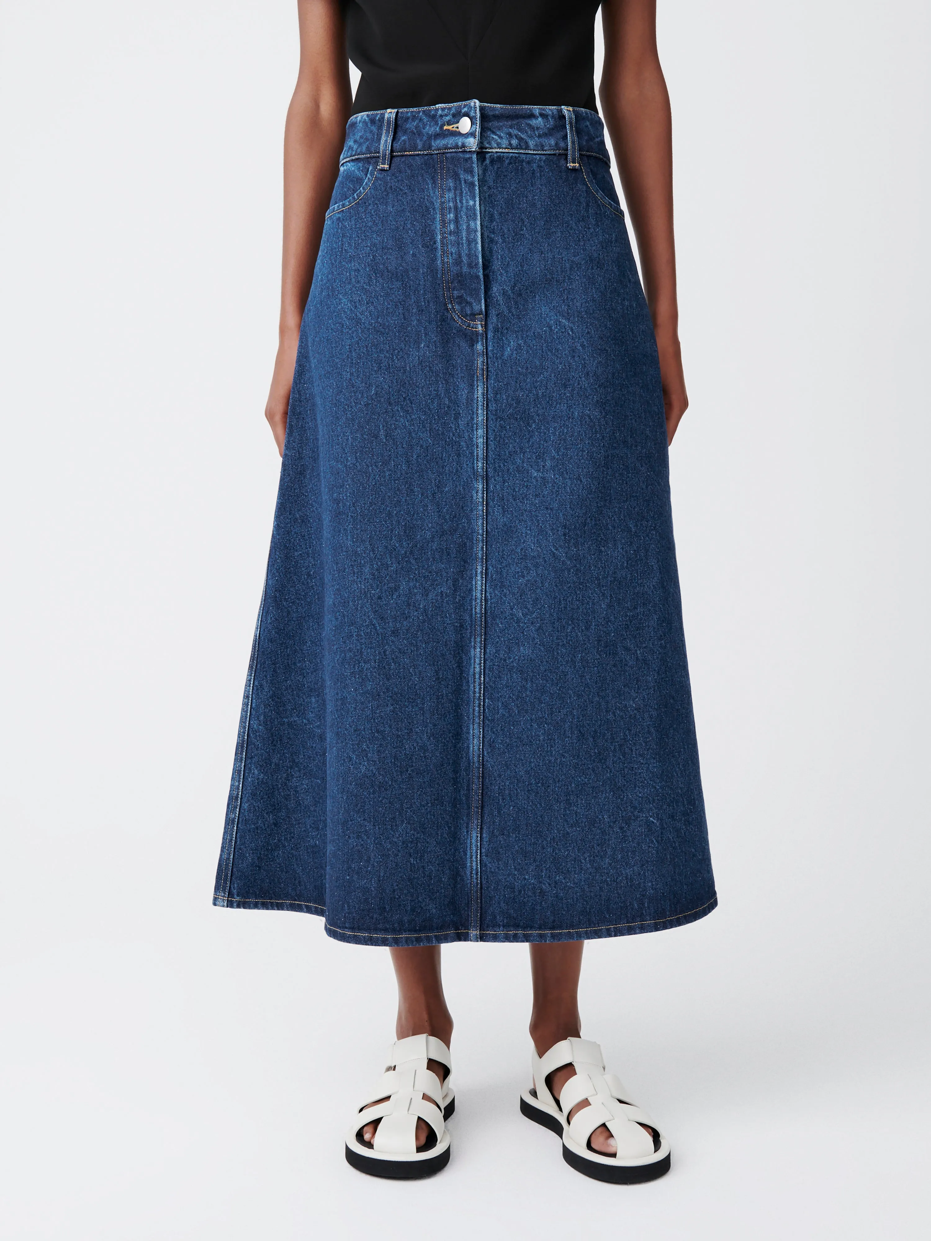Baringo Denim Skirt in Indigo Wash sold by Studio Nicholson product image thumbnail 5