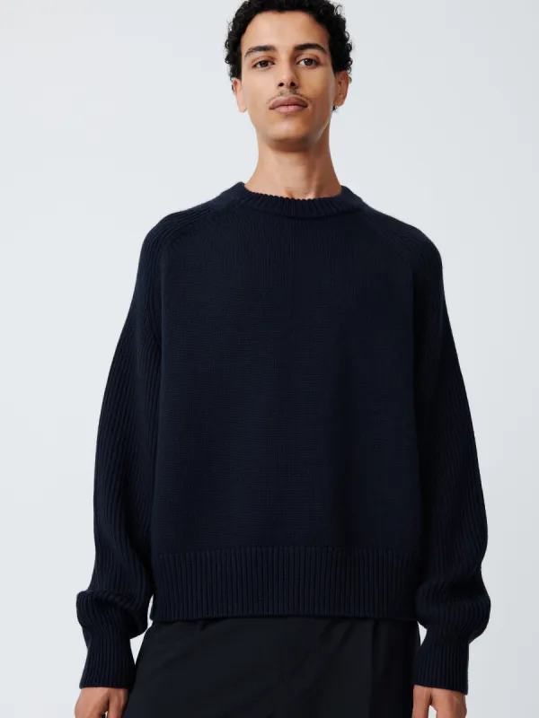Jean Knit in Darkest Navy made by Studio Nicholson