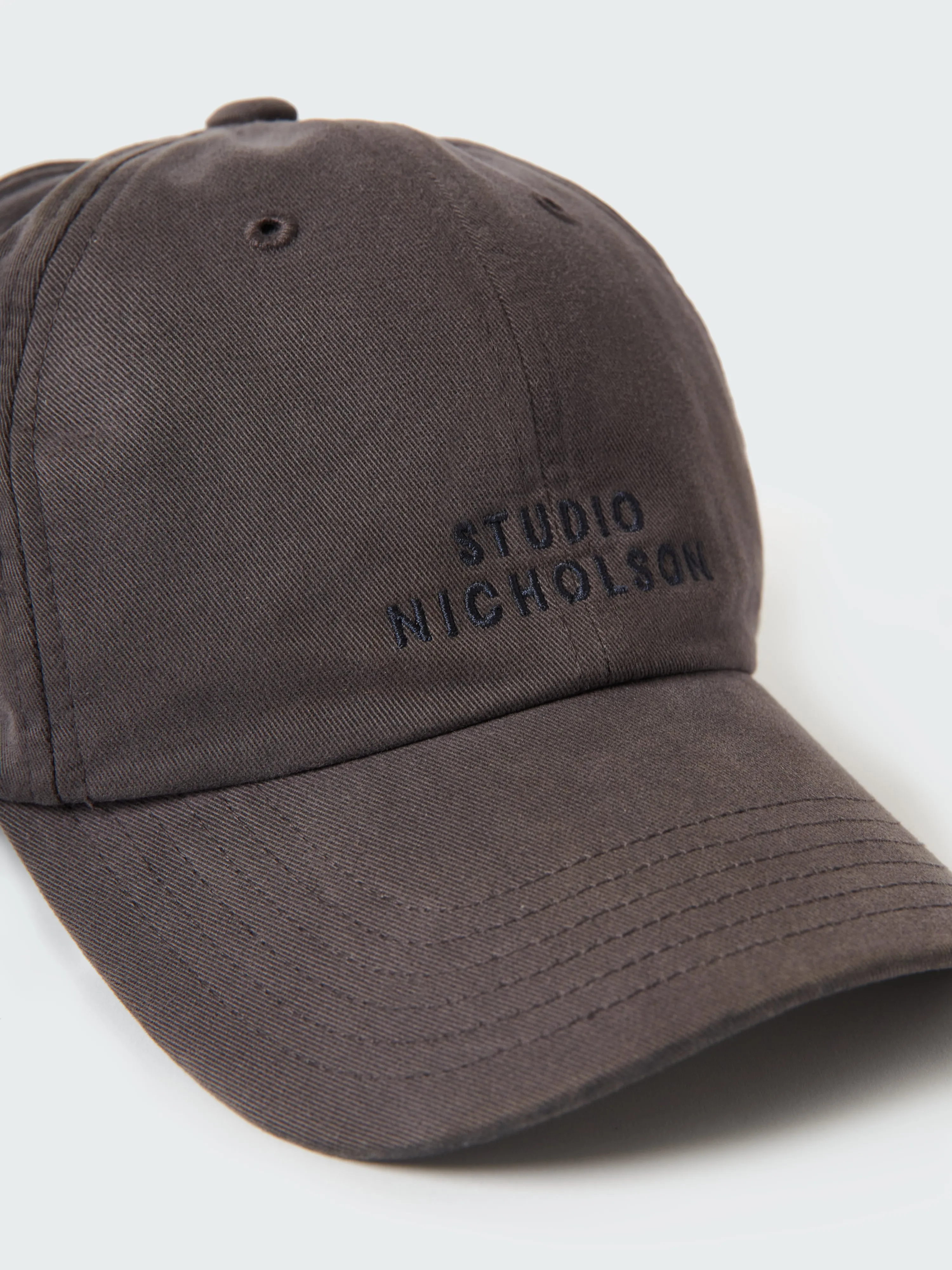 Logo Cap in Asphalt sold by Studio Nicholson product image thumbnail 2