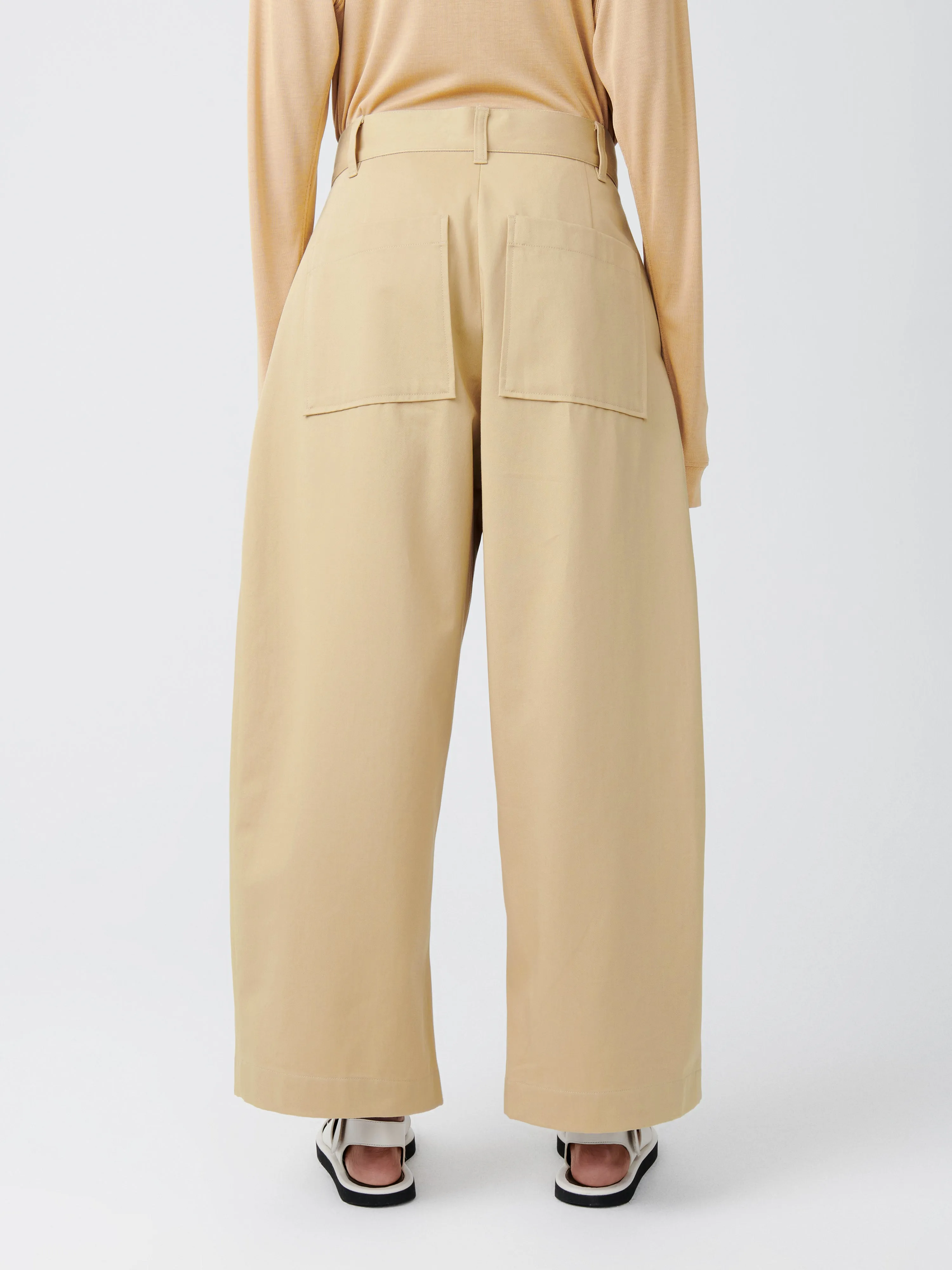 Chalco Twill Pant in Sand sold by Studio Nicholson product image thumbnail 5