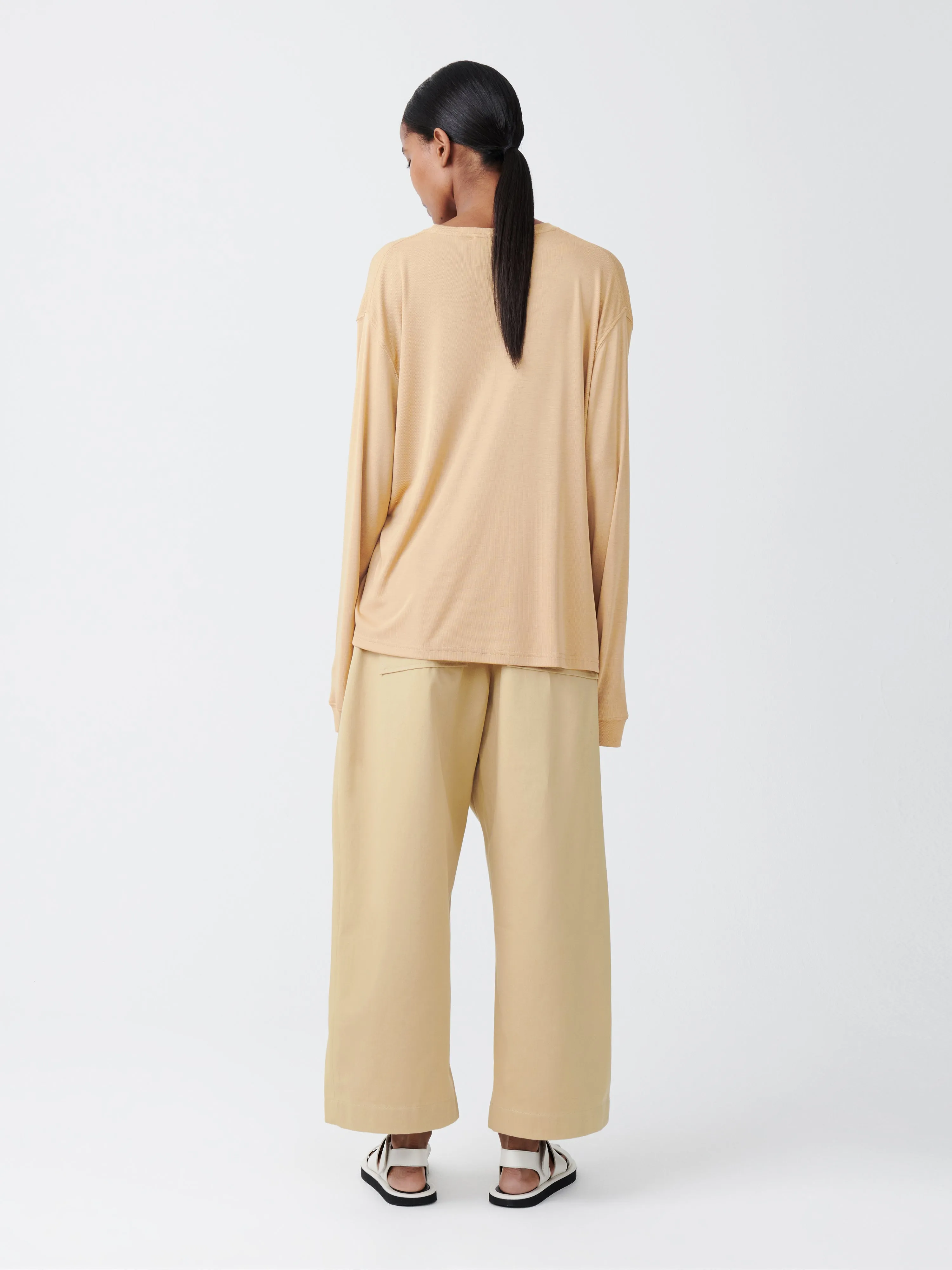 Chalco Twill Pant in Sand sold by Studio Nicholson product image thumbnail 3