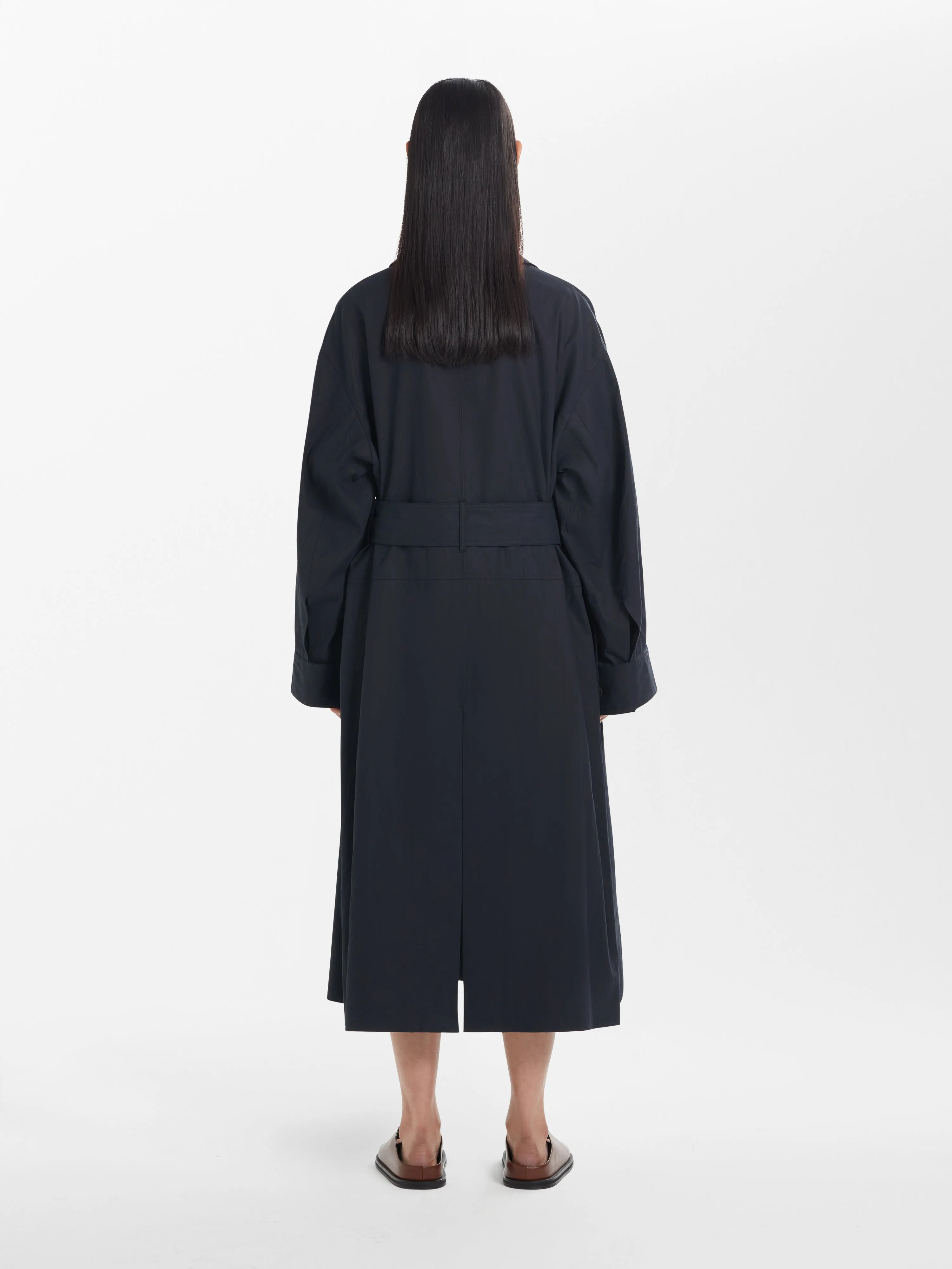 Monterry Coat in Darkest Navy sold by Studio Nicholson product image thumbnail 3