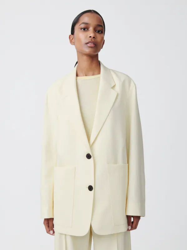 Conde Dry Cotton Jacket in Parchment sold by Studio Nicholson