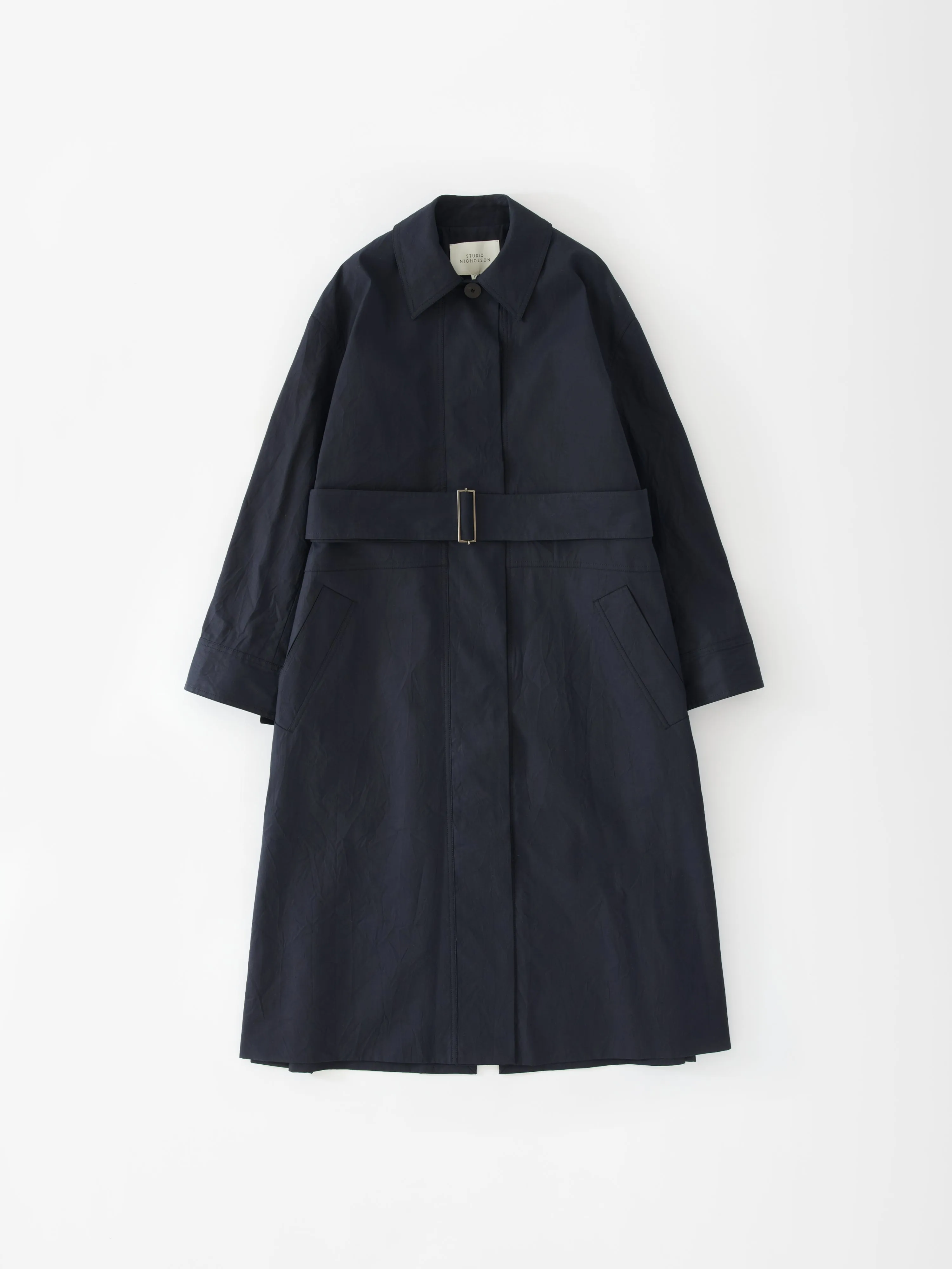 Monterry Coat in Darkest Navy sold by Studio Nicholson product image thumbnail 5