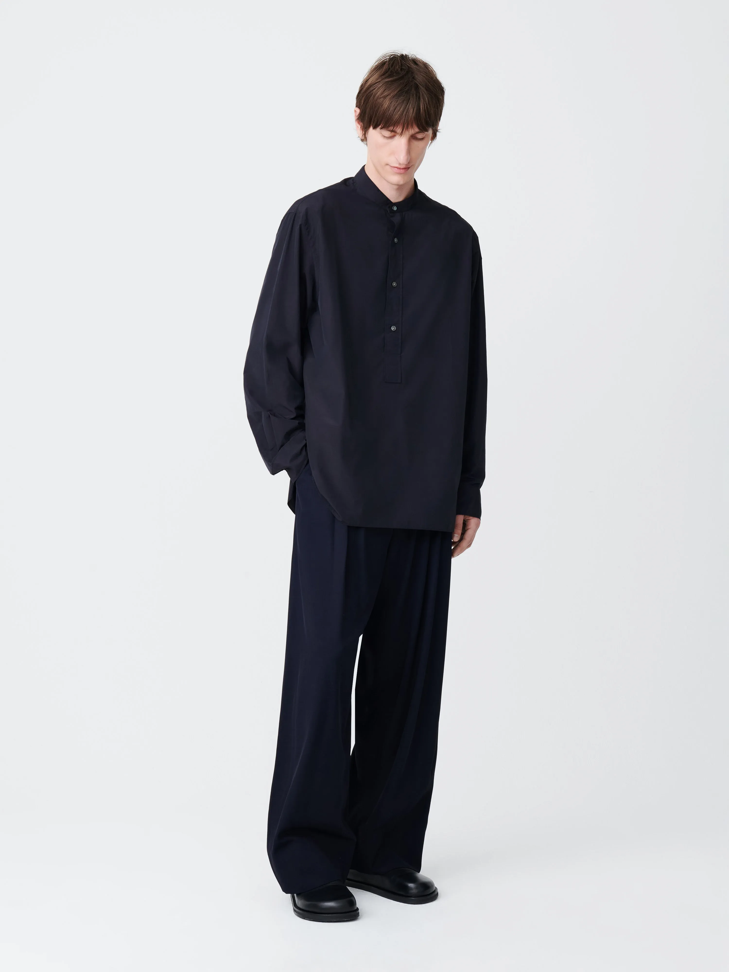 Key Shirt in Darkest Navy sold by Studio Nicholson