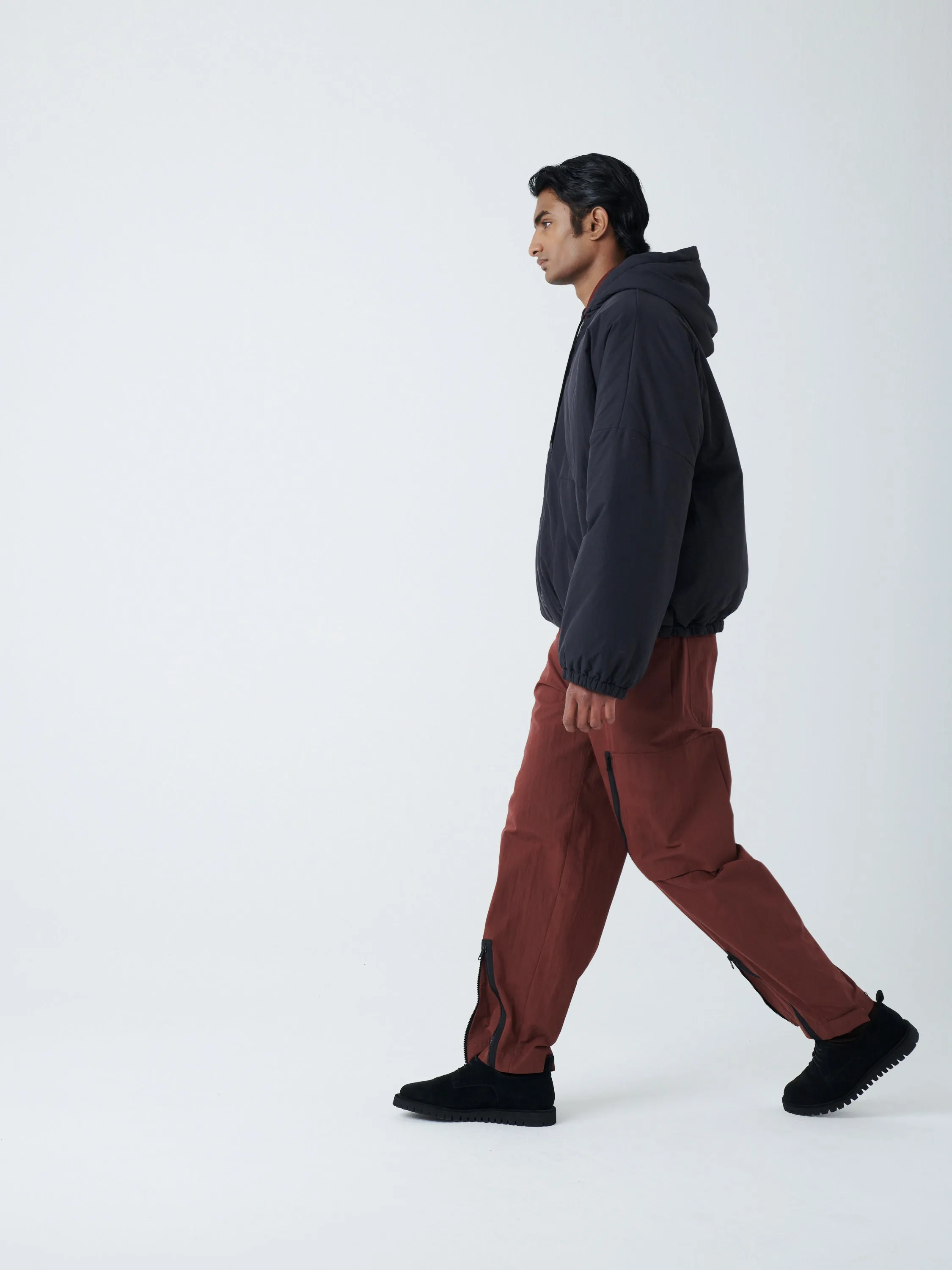 Indus Padded Parka in Black sold by Studio Nicholson product image thumbnail 4