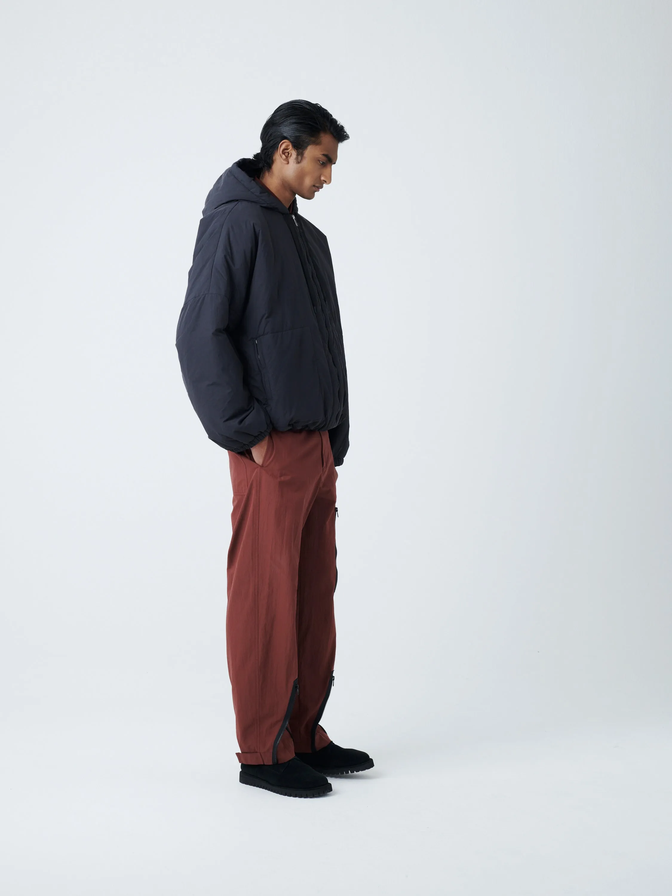 Indus Padded Parka in Black sold by Studio Nicholson product image thumbnail 2