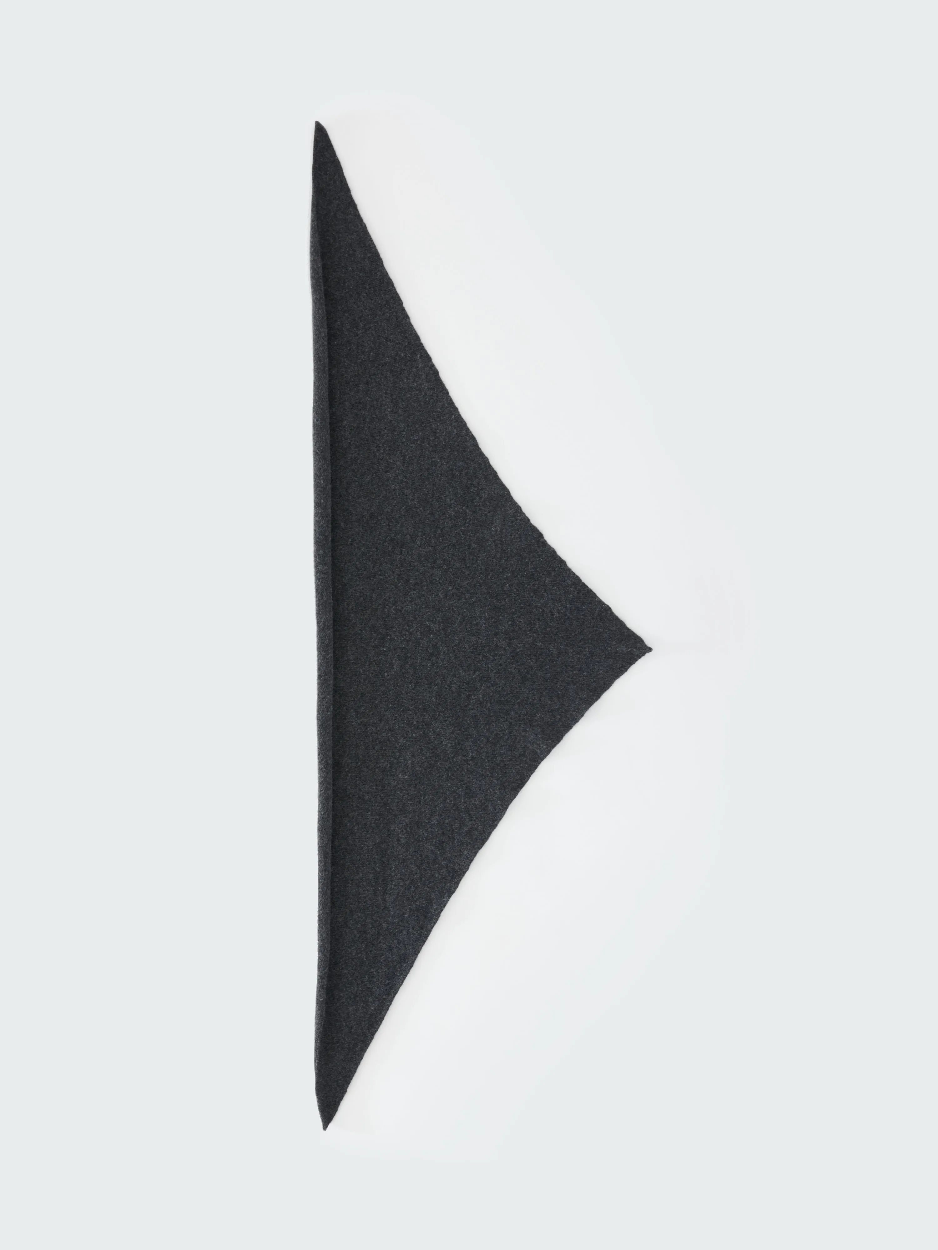 Trigon Scarf in Charcoal Marl sold by Studio Nicholson product image thumbnail 3