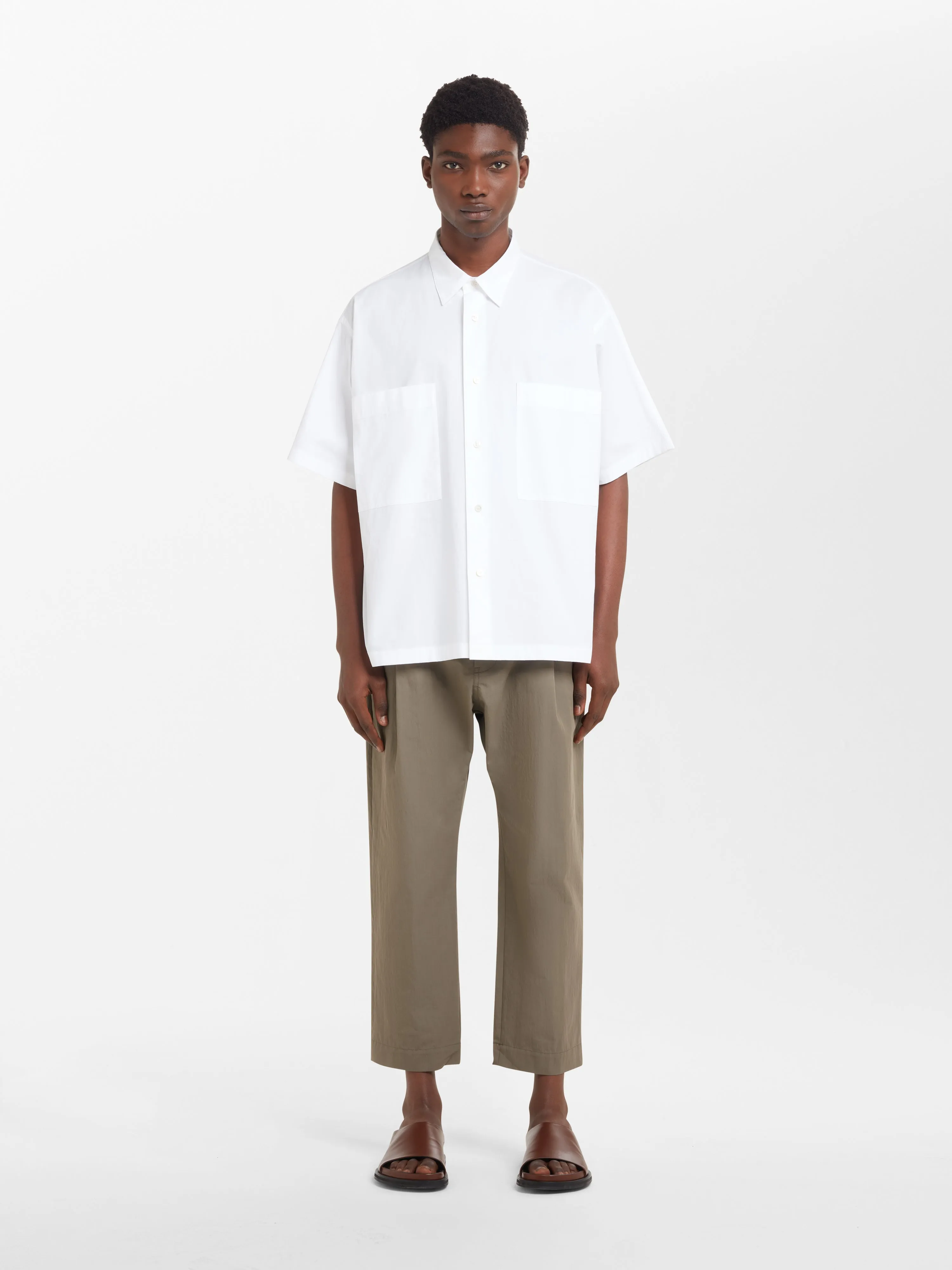 Eurus Shirt in Optic White sold by Studio Nicholson product image thumbnail 2