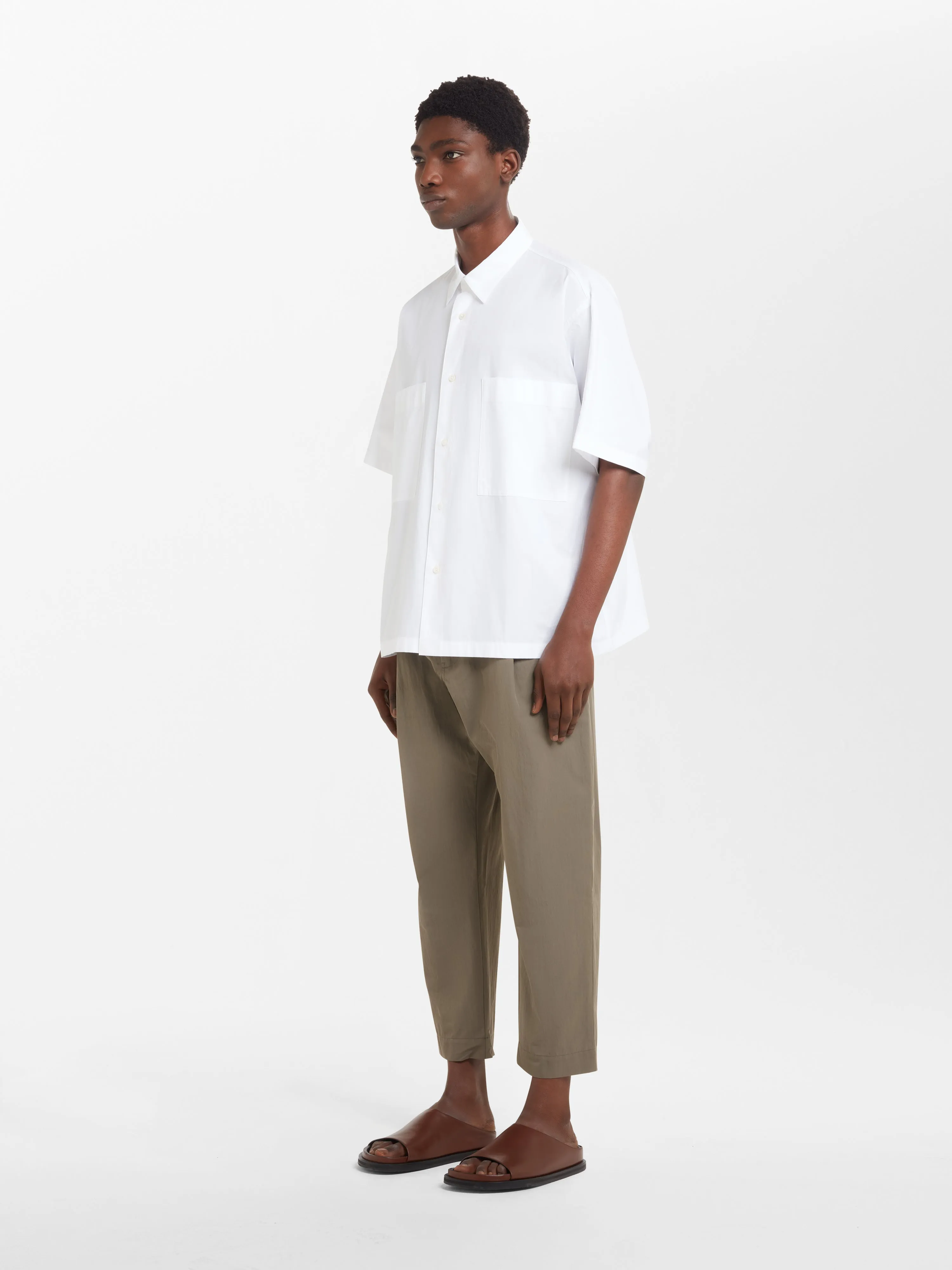 Eurus Shirt in Optic White sold by Studio Nicholson product image thumbnail 3