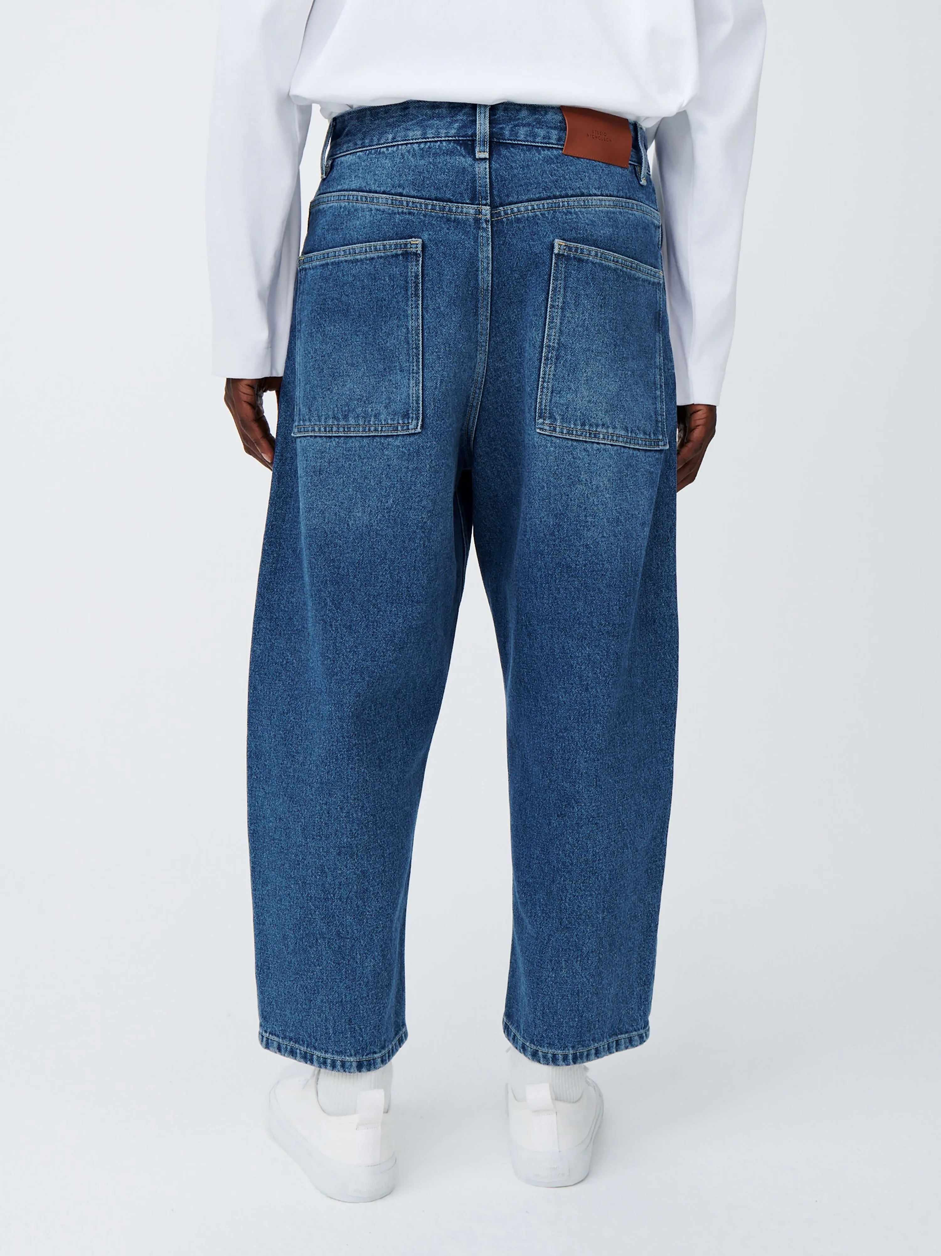 Land Denim Pant in Beach Fade sold by Studio Nicholson product image thumbnail 5