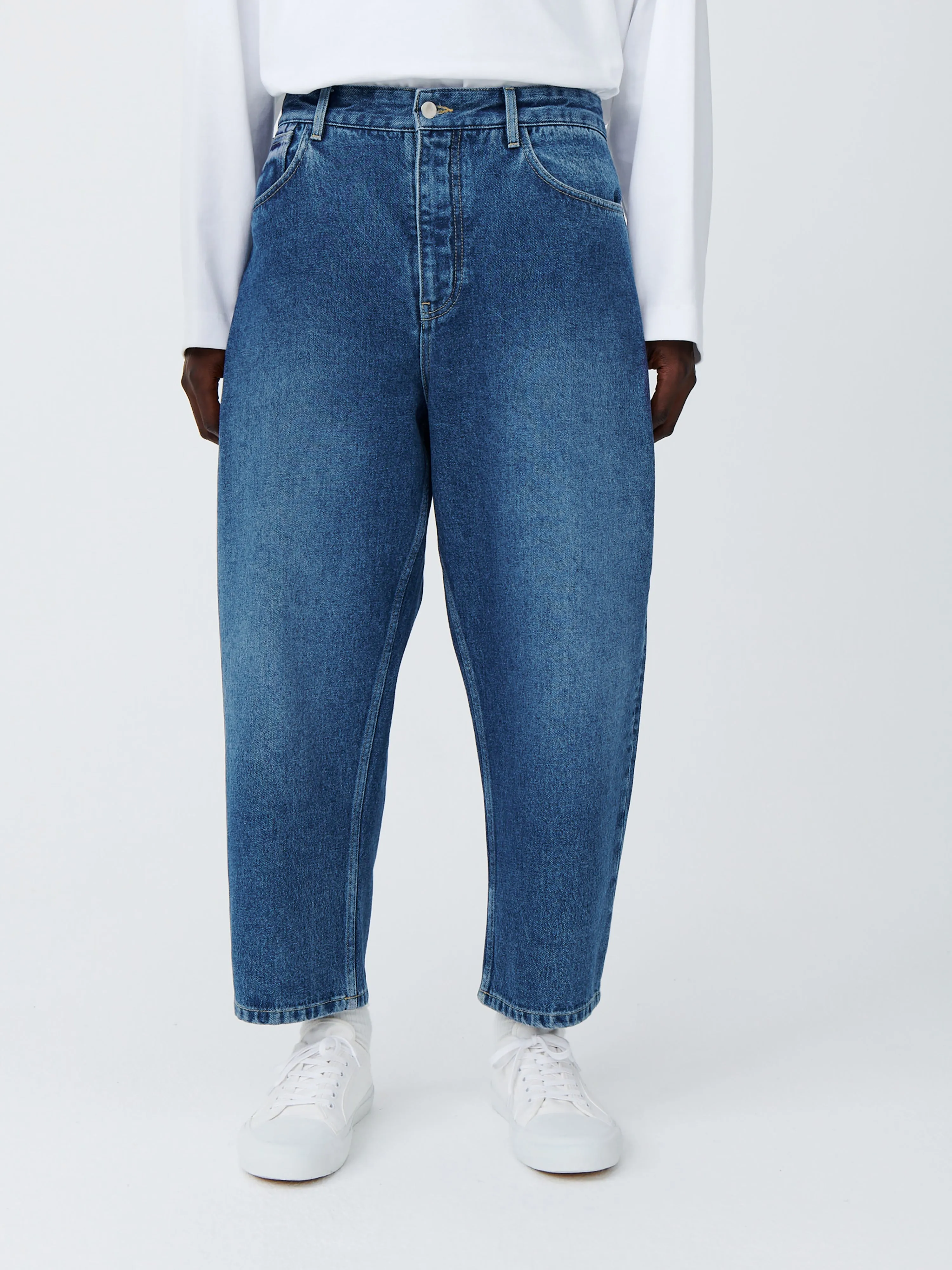 Land Denim Pant in Beach Fade sold by Studio Nicholson product image thumbnail 4