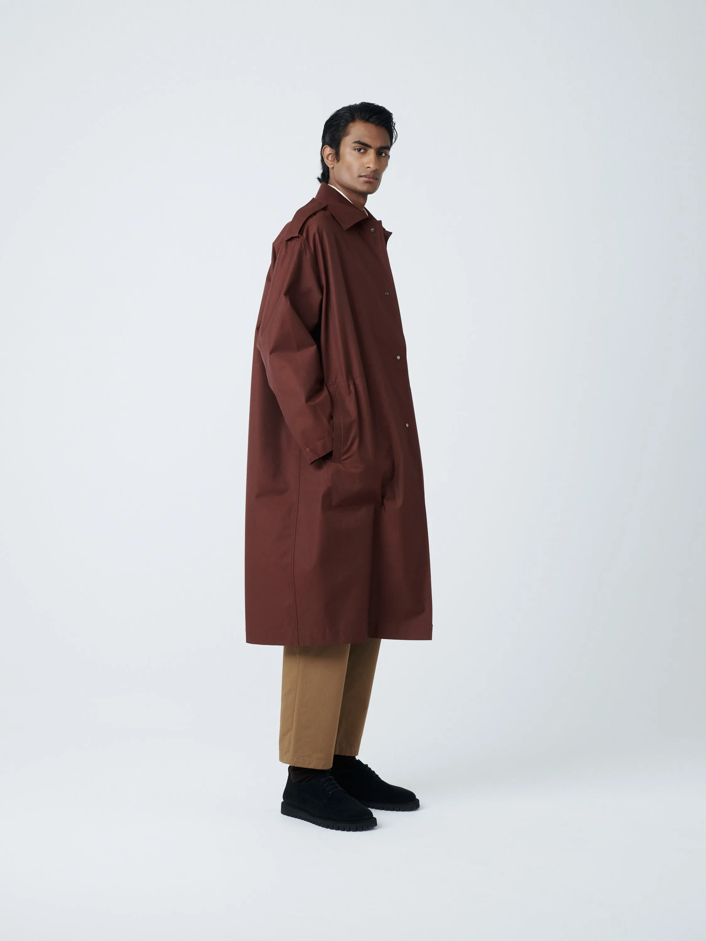Marque Coat in Chestnut sold by Studio Nicholson product image thumbnail 2