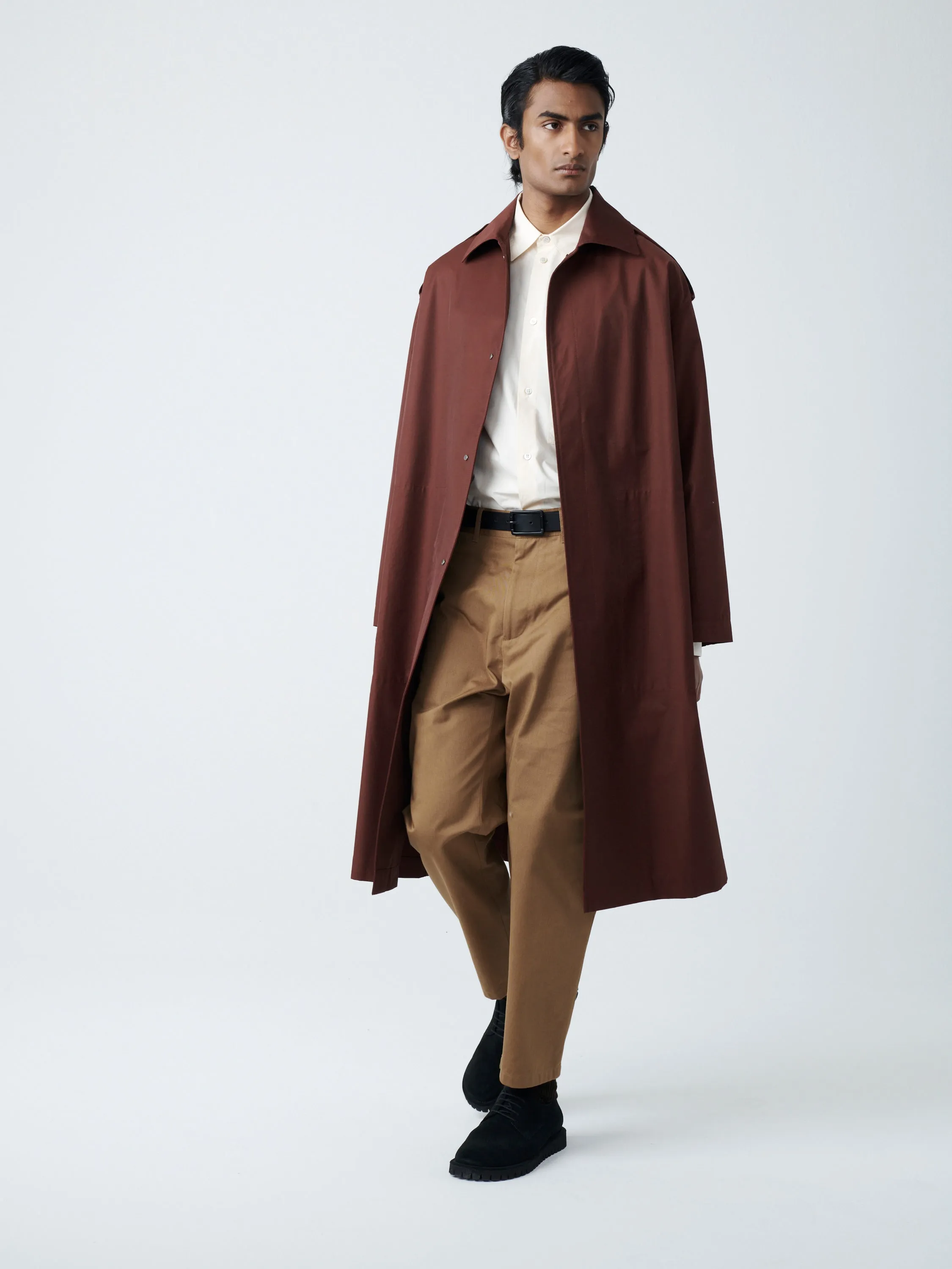 Marque Coat in Chestnut sold by Studio Nicholson product image thumbnail 5