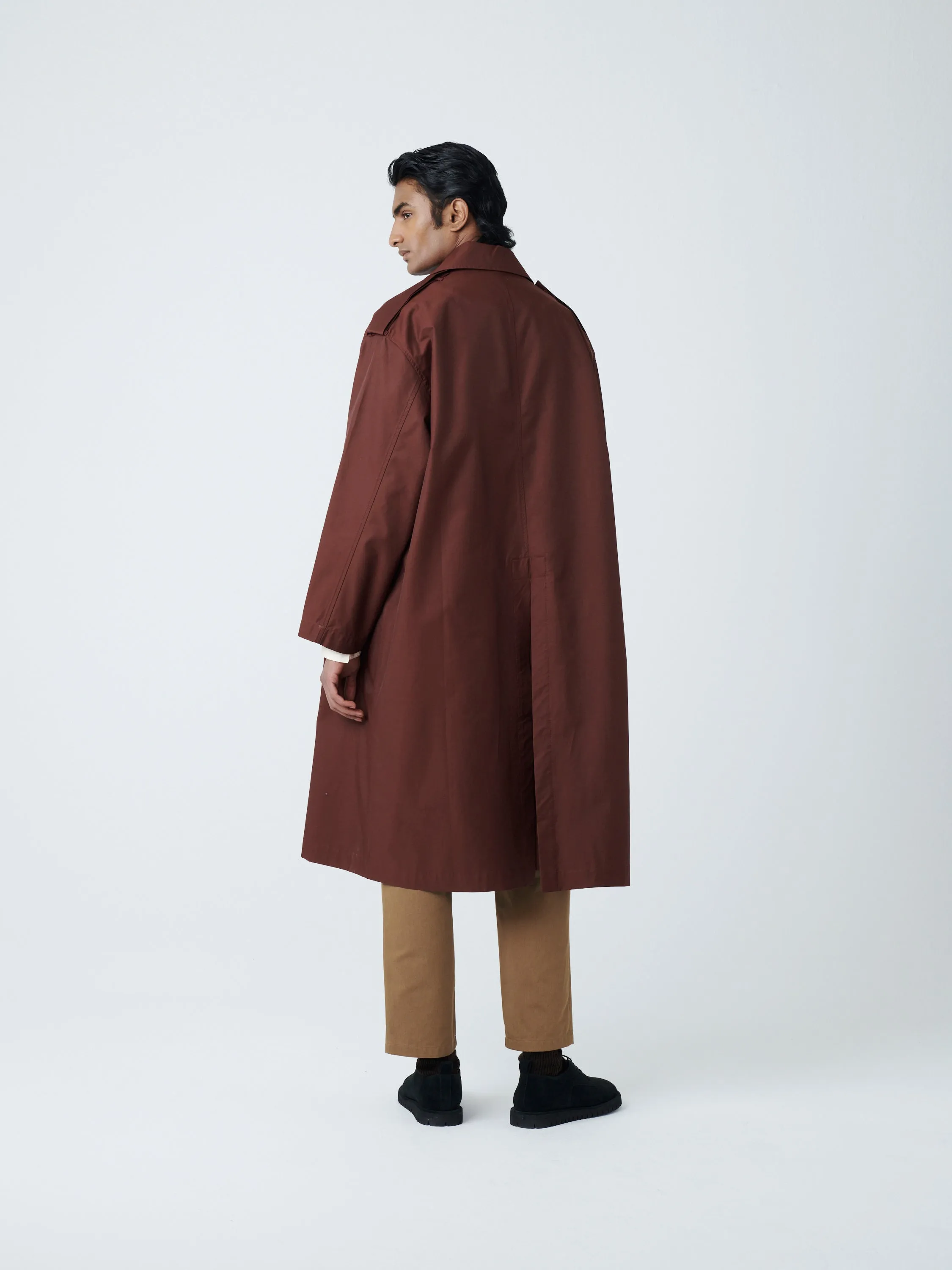 Marque Coat in Chestnut sold by Studio Nicholson product image thumbnail 3