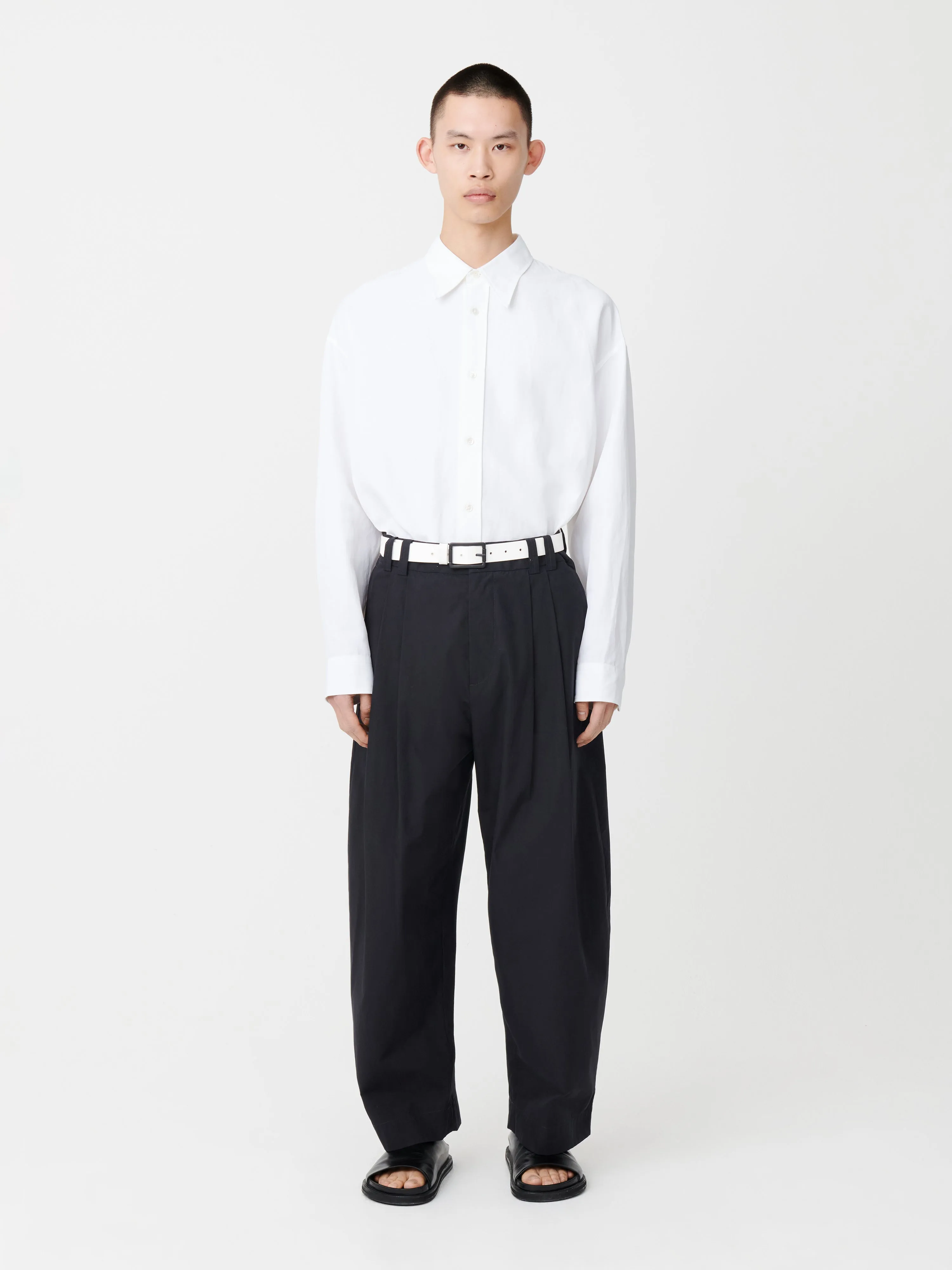 Yale Pant in Darkest Navy sold by Studio Nicholson