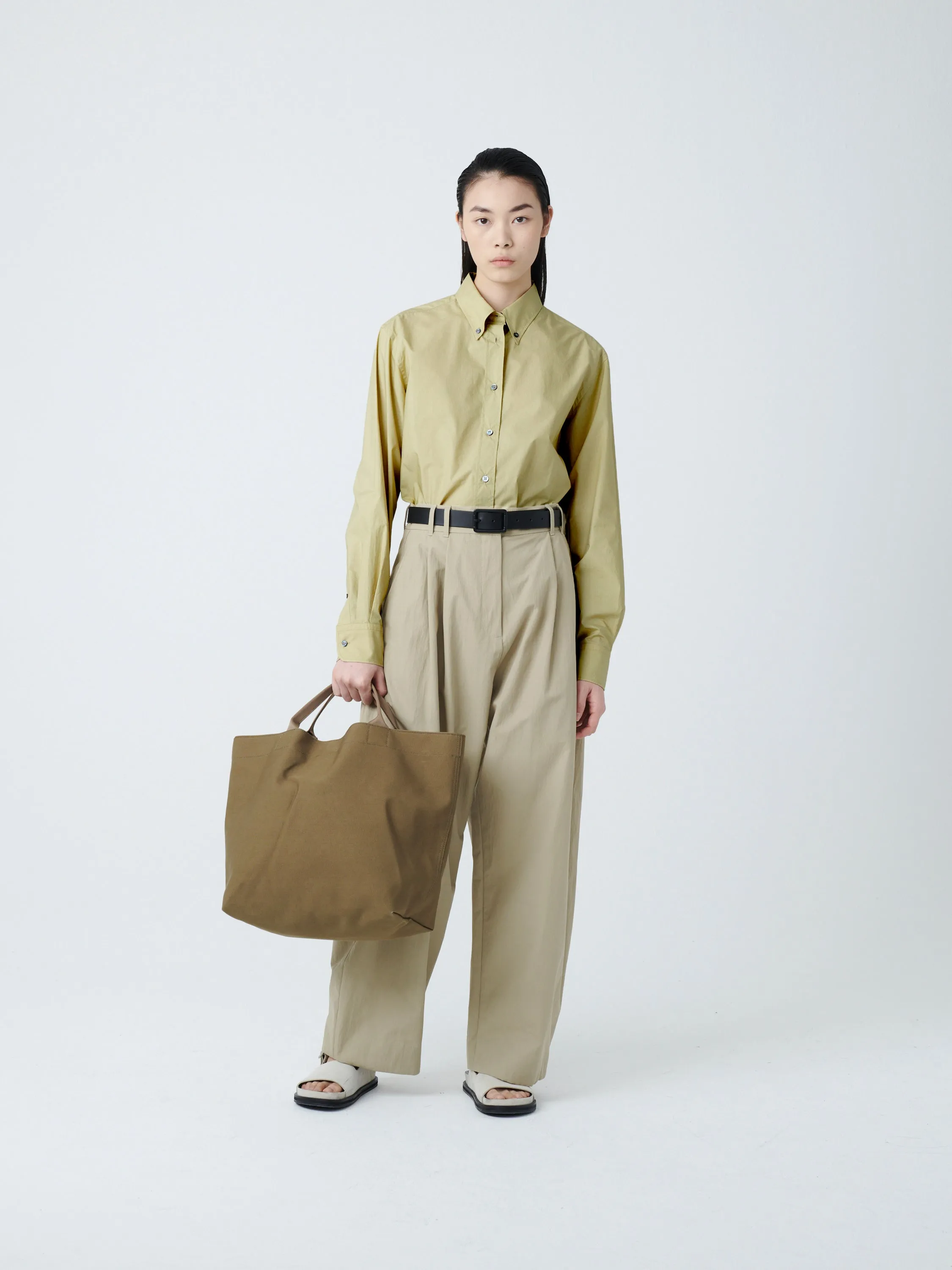 Bissett Shirt in Corn sold by Studio Nicholson