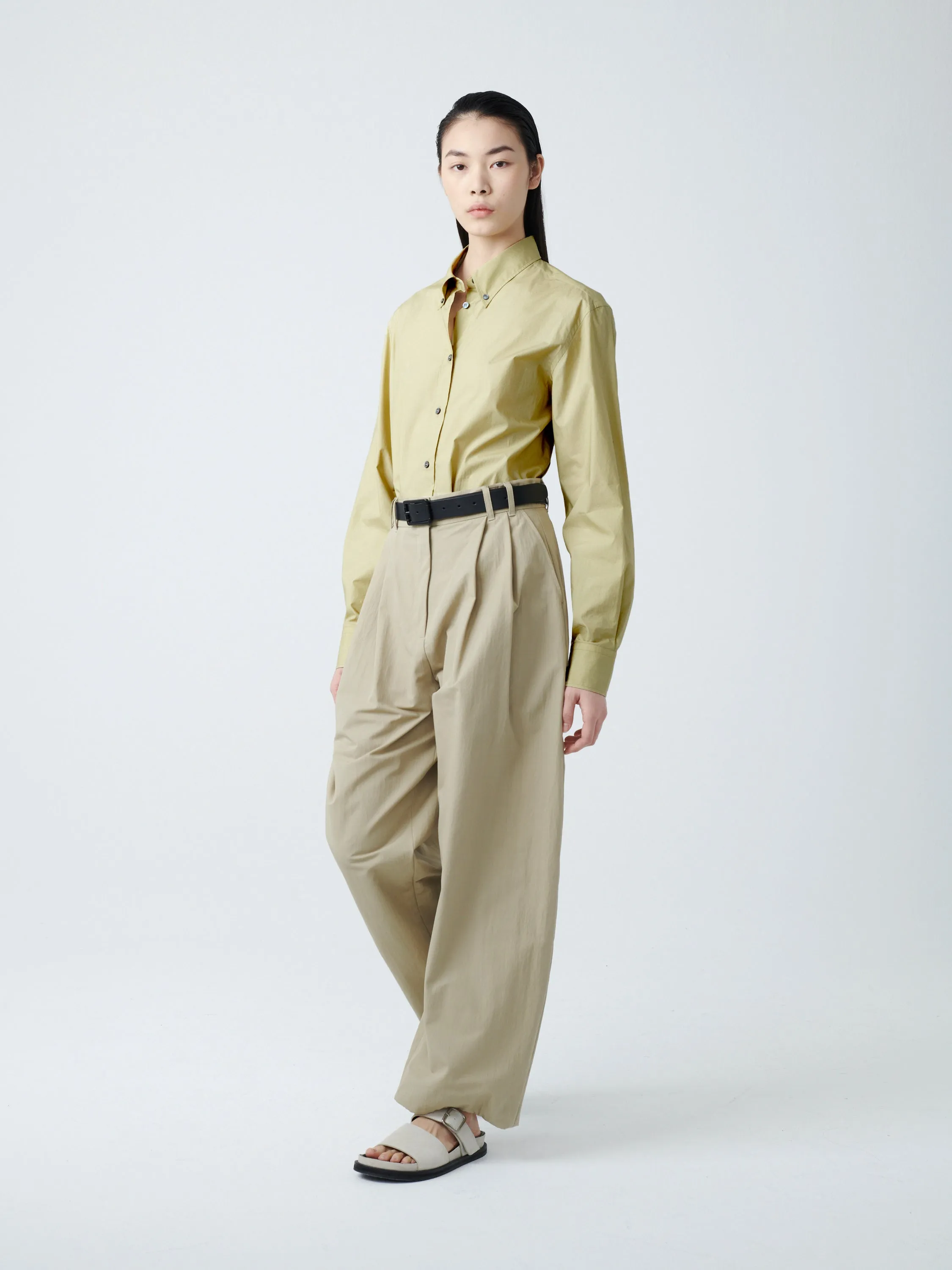 Bissett Shirt in Corn sold by Studio Nicholson product image thumbnail 5