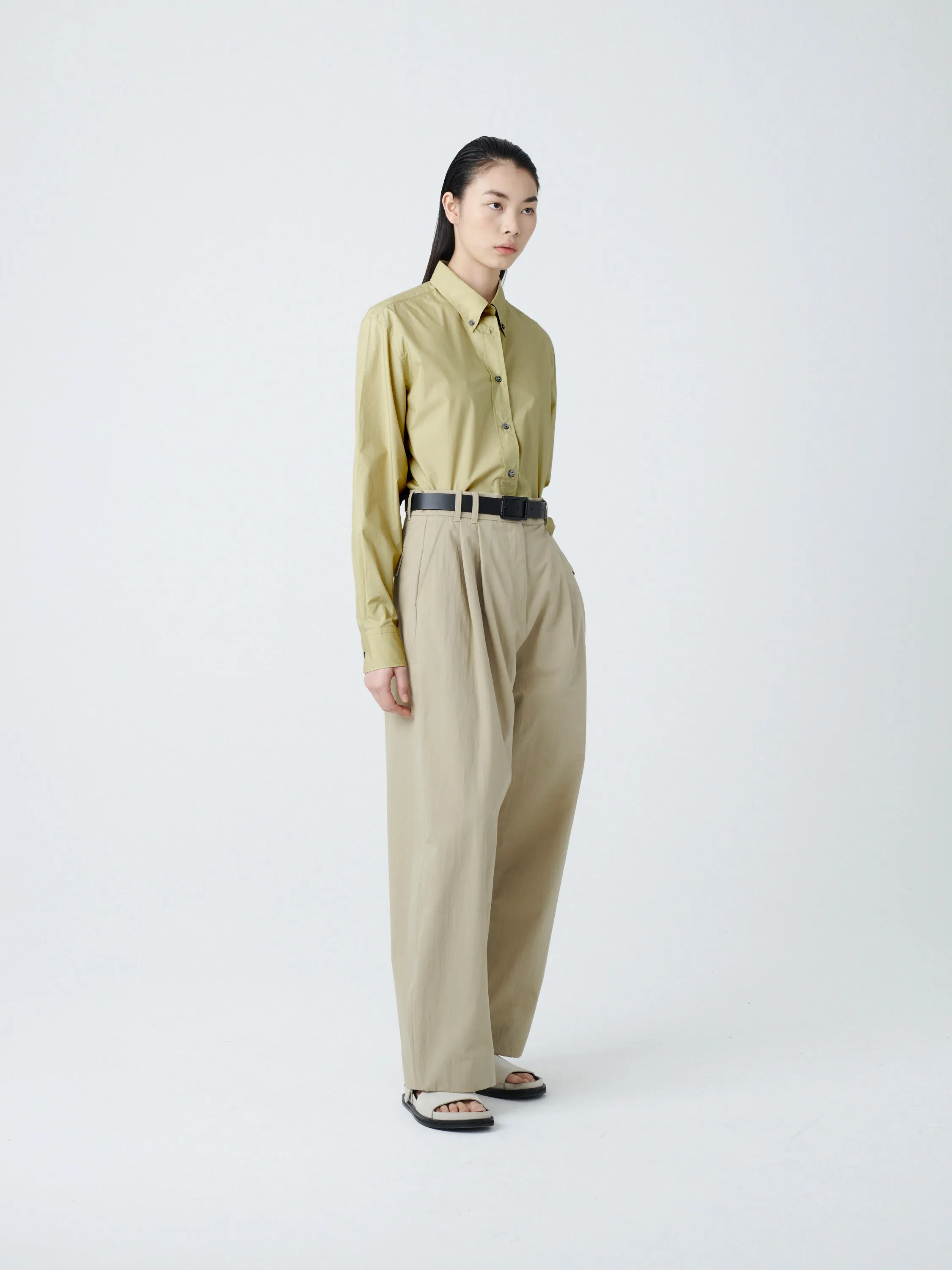 Bissett Shirt in Corn sold by Studio Nicholson product image thumbnail 2