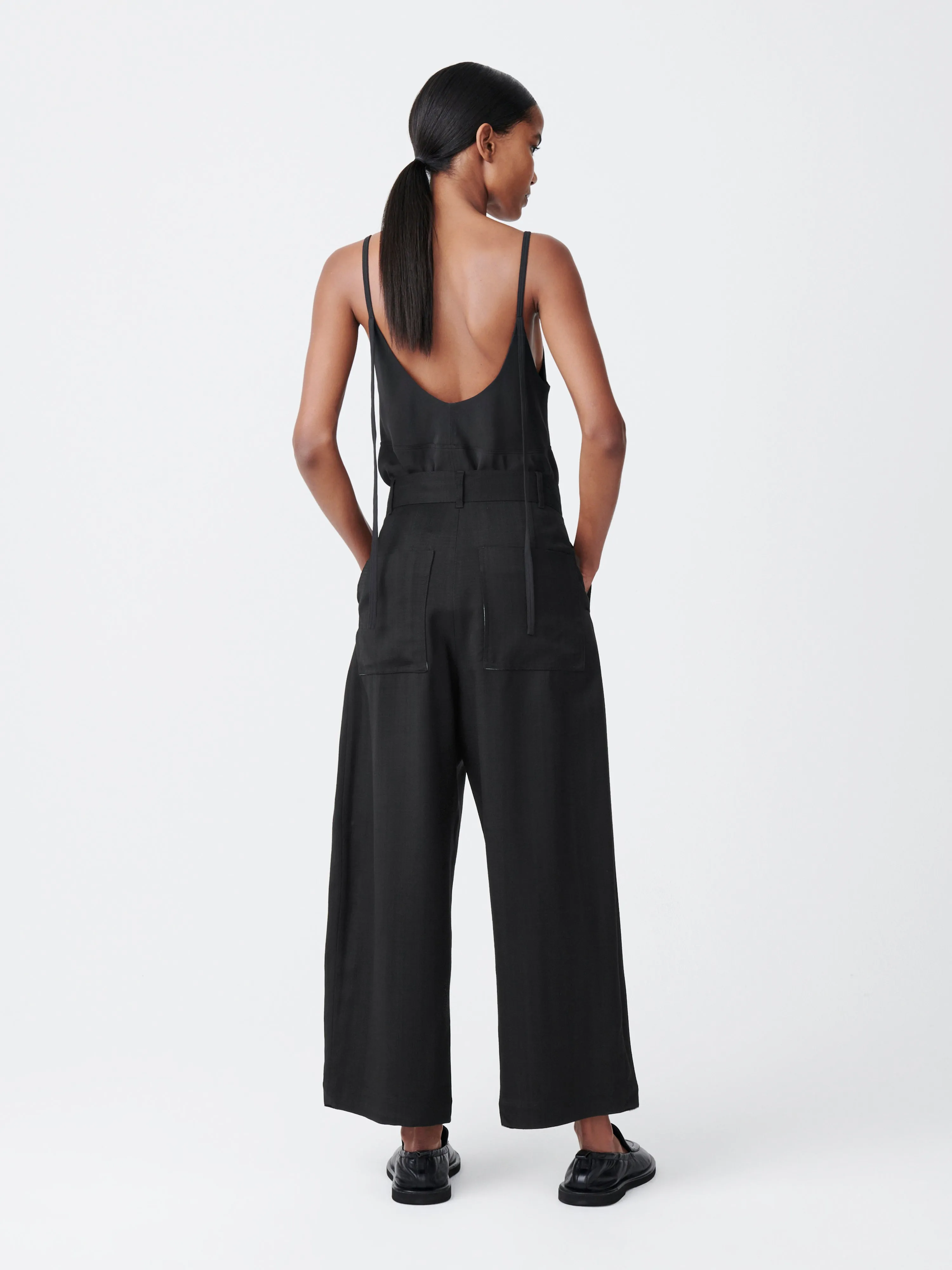 Chalco Basket Weave Pant in Black sold by Studio Nicholson product image thumbnail 3