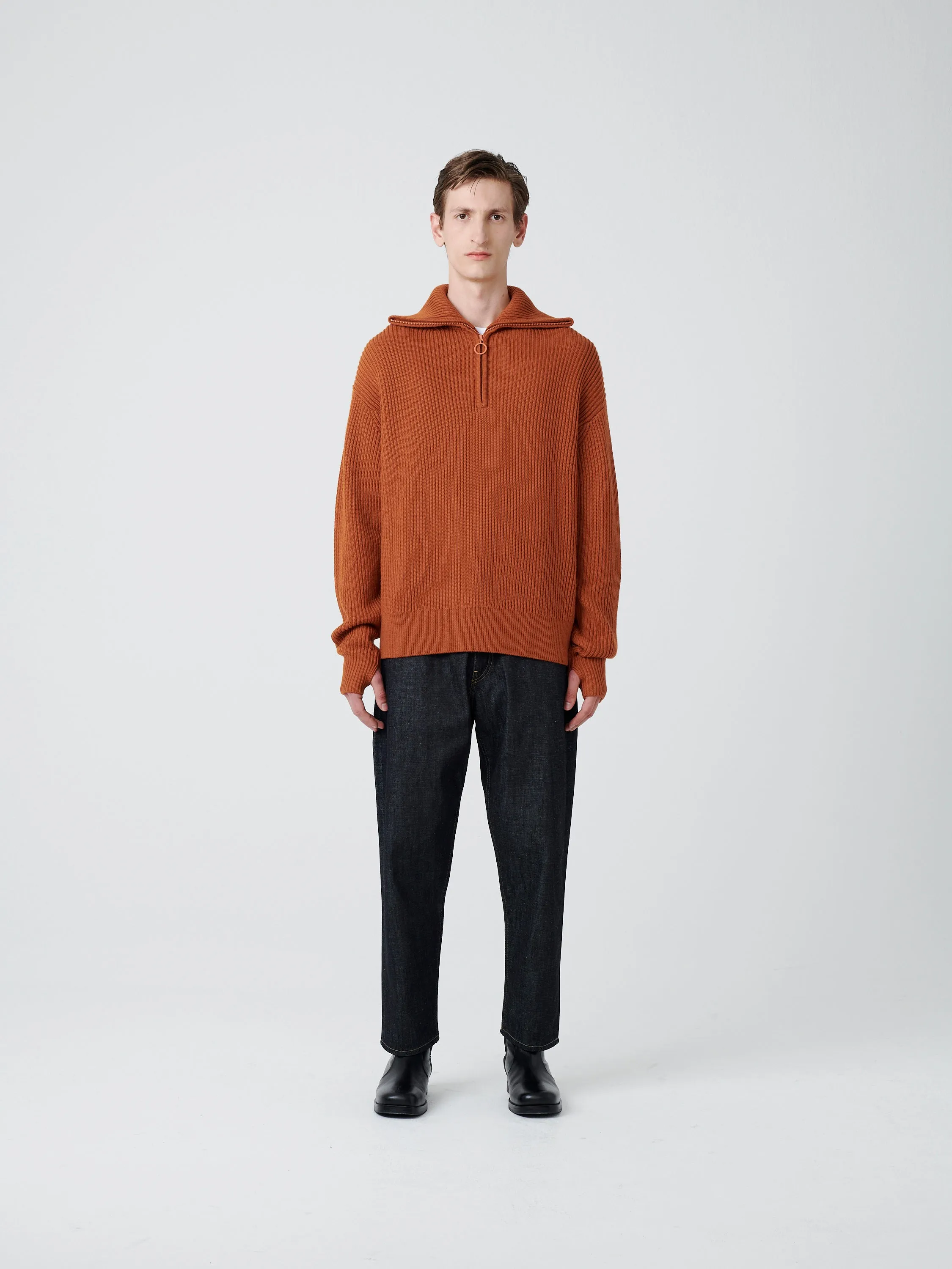 Bow Knit in Terracotta sold by Studio Nicholson