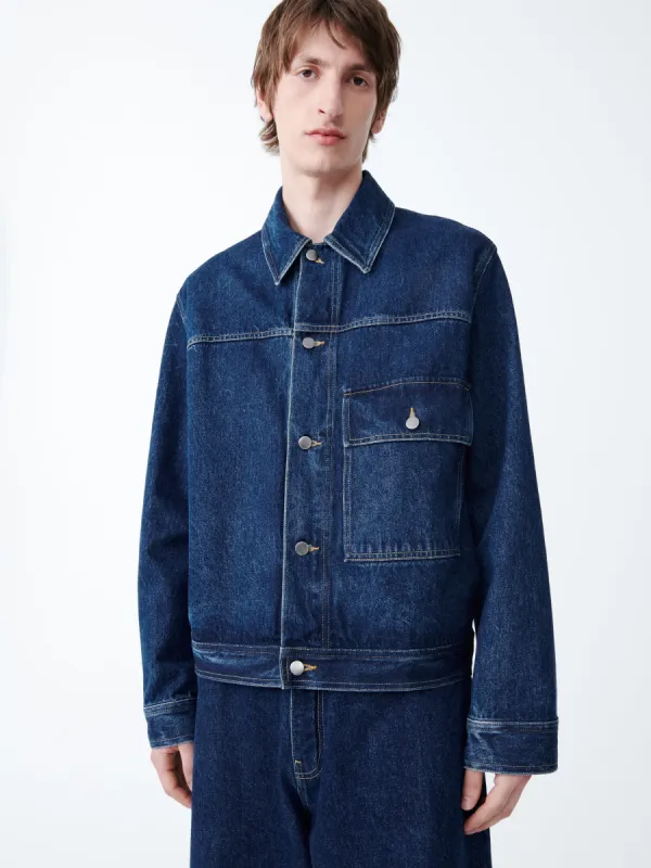 Petar Denim Jacket in Indigo Wash made by Studio Nicholson