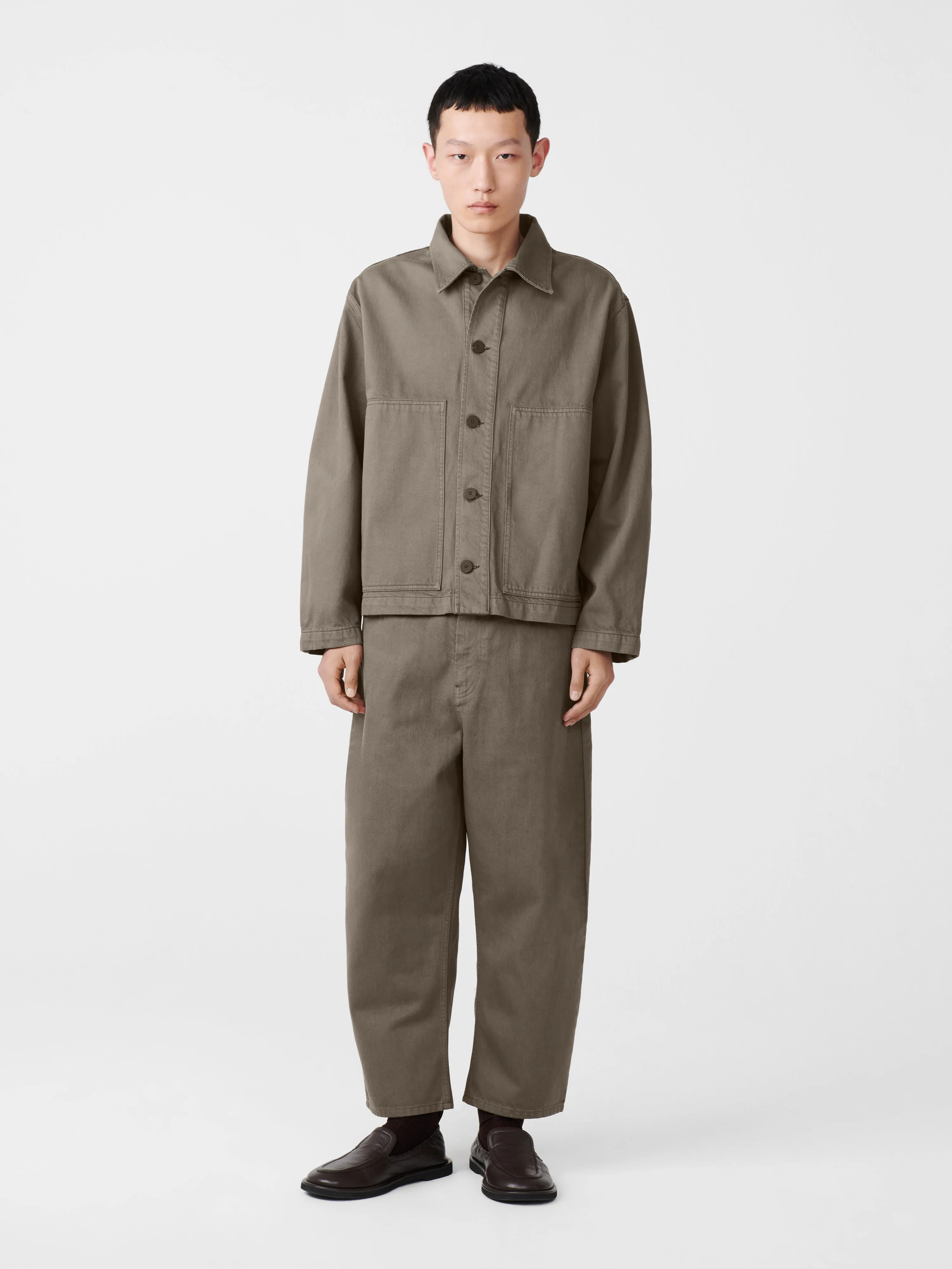 Graph Denim Jacket in Fossil sold by Studio Nicholson product image thumbnail 2