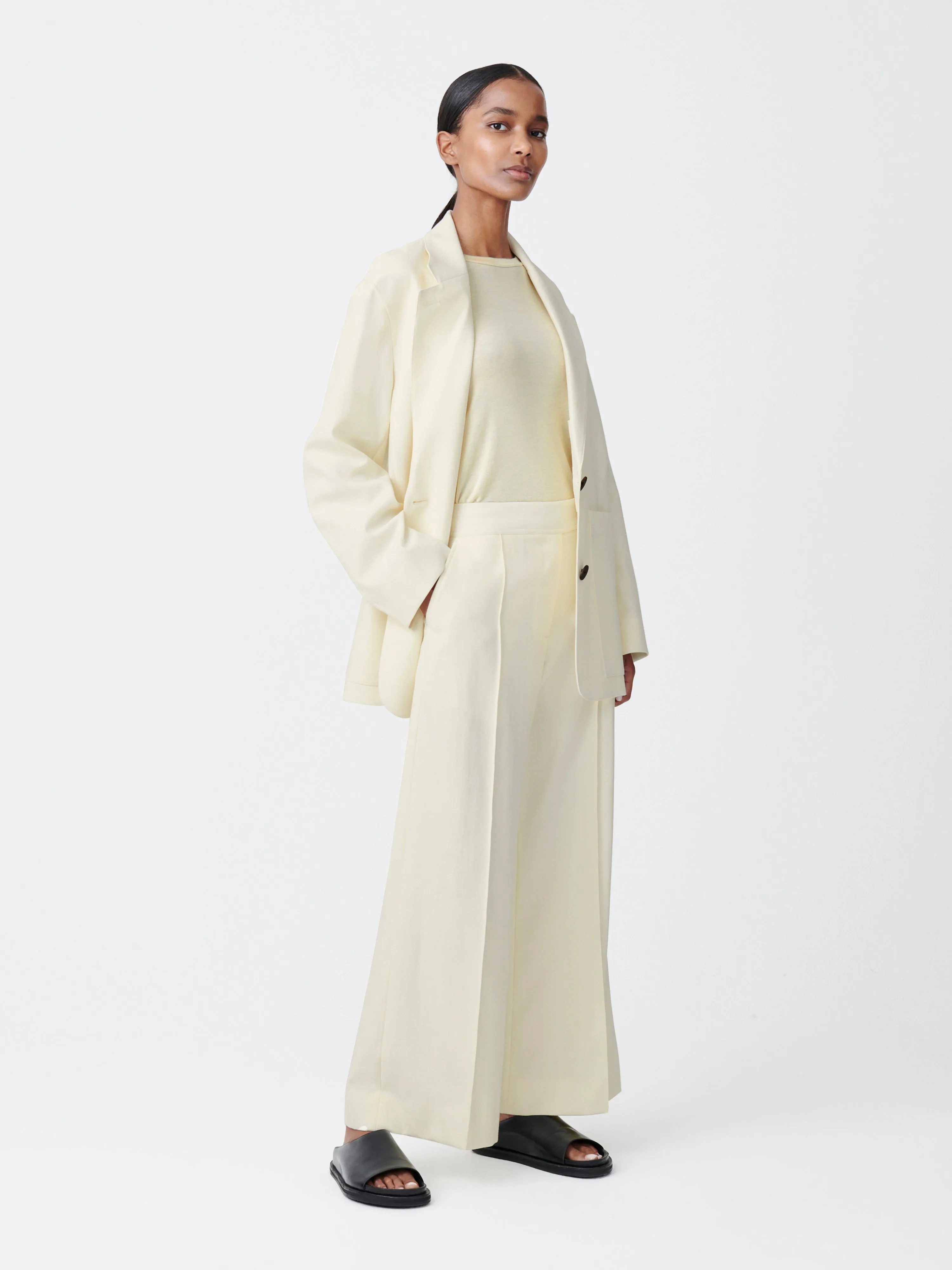 Sydney Pant in Parchment sold by Studio Nicholson product image thumbnail 2