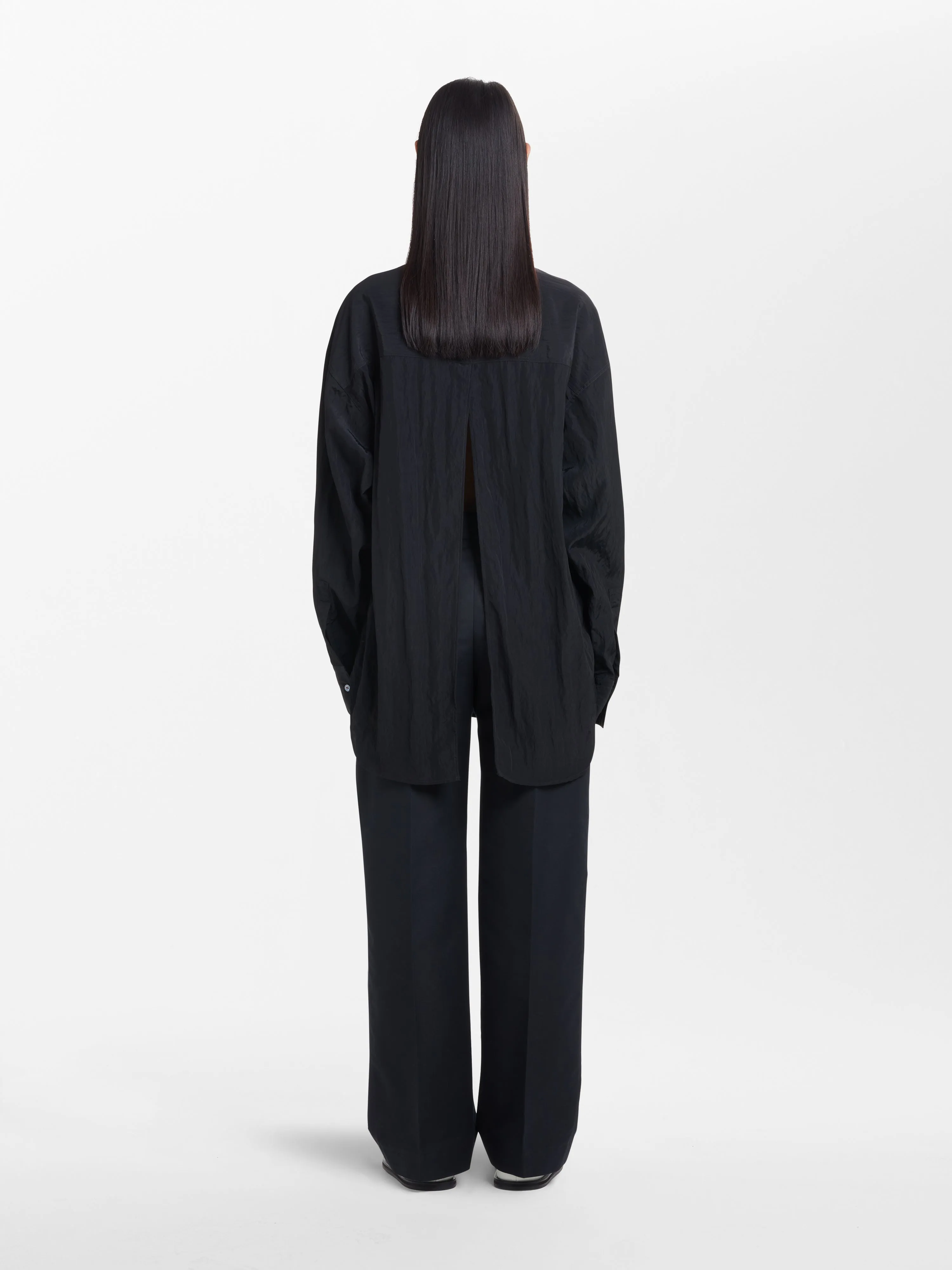 Valle Shirt in Black sold by Studio Nicholson product image thumbnail 3