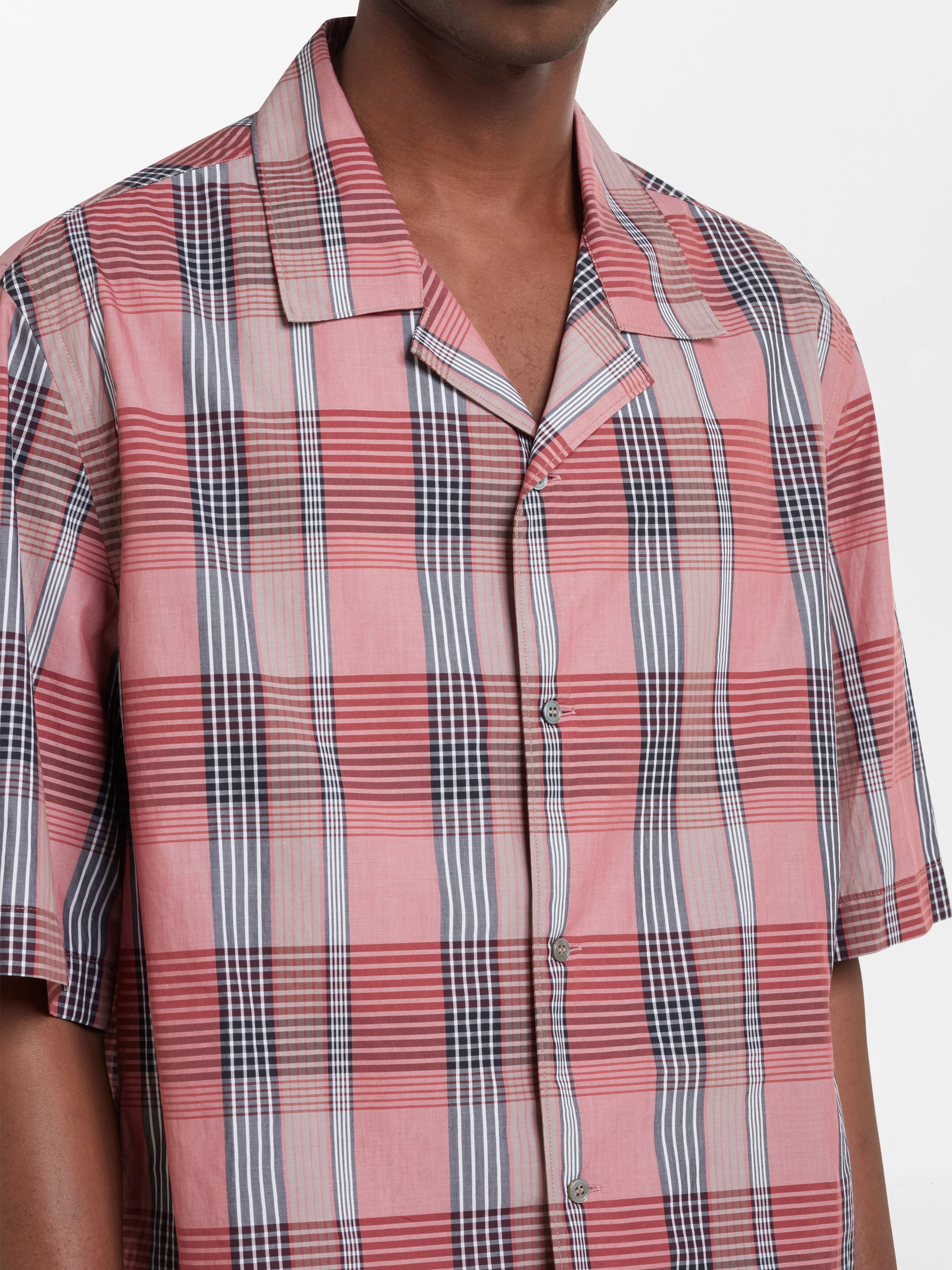 Archer Shirt in Madras Check sold by Studio Nicholson product image thumbnail 5