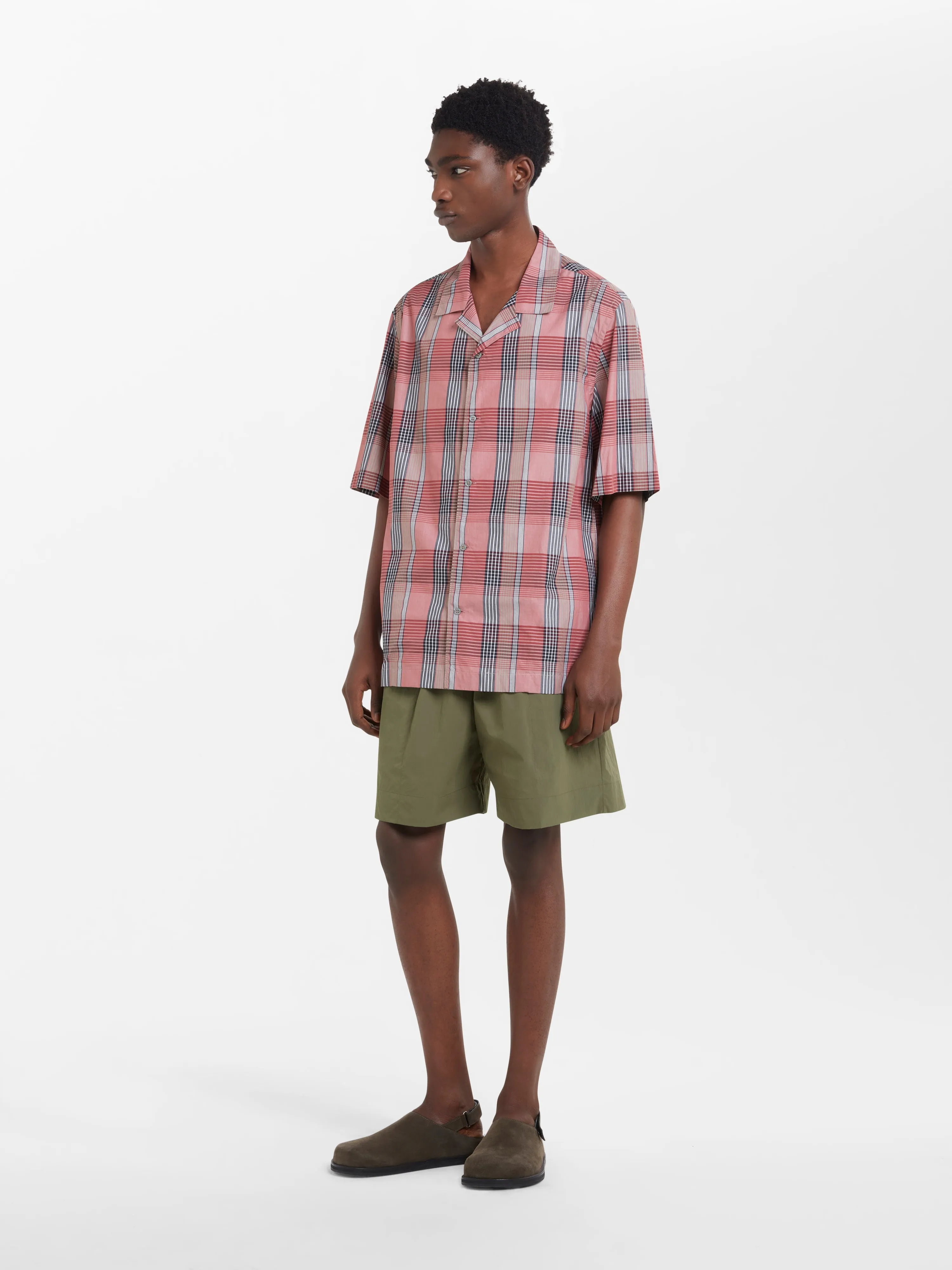 Archer Shirt in Madras Check sold by Studio Nicholson product image thumbnail 3