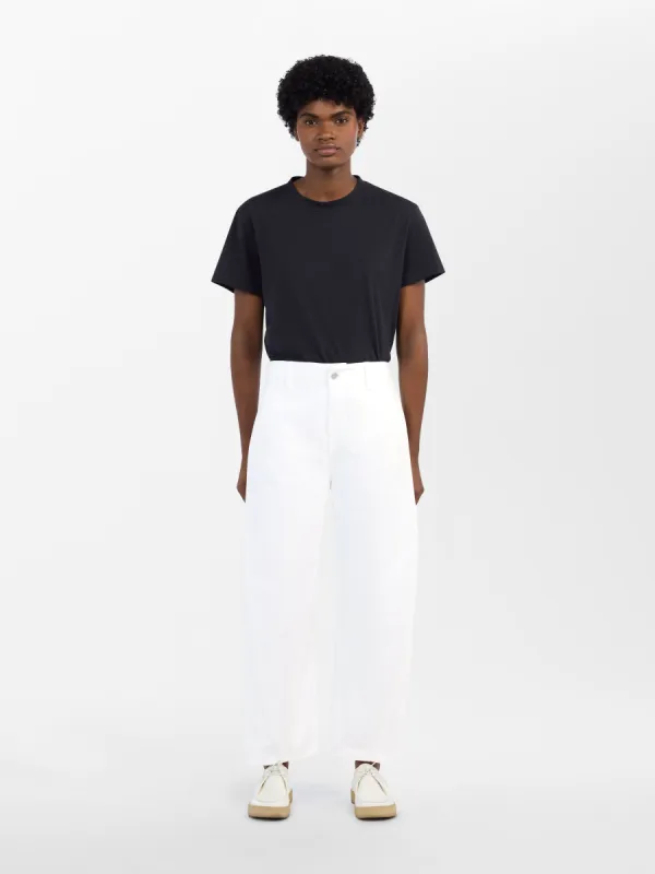 Akerman Denim Pant in Optic White sold by Studio Nicholson