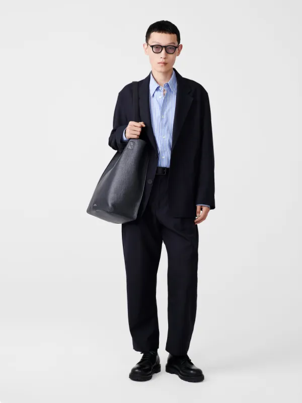 Men's Conde Tropical Wool Jacket in Darkest Navy sold by Studio Nicholson