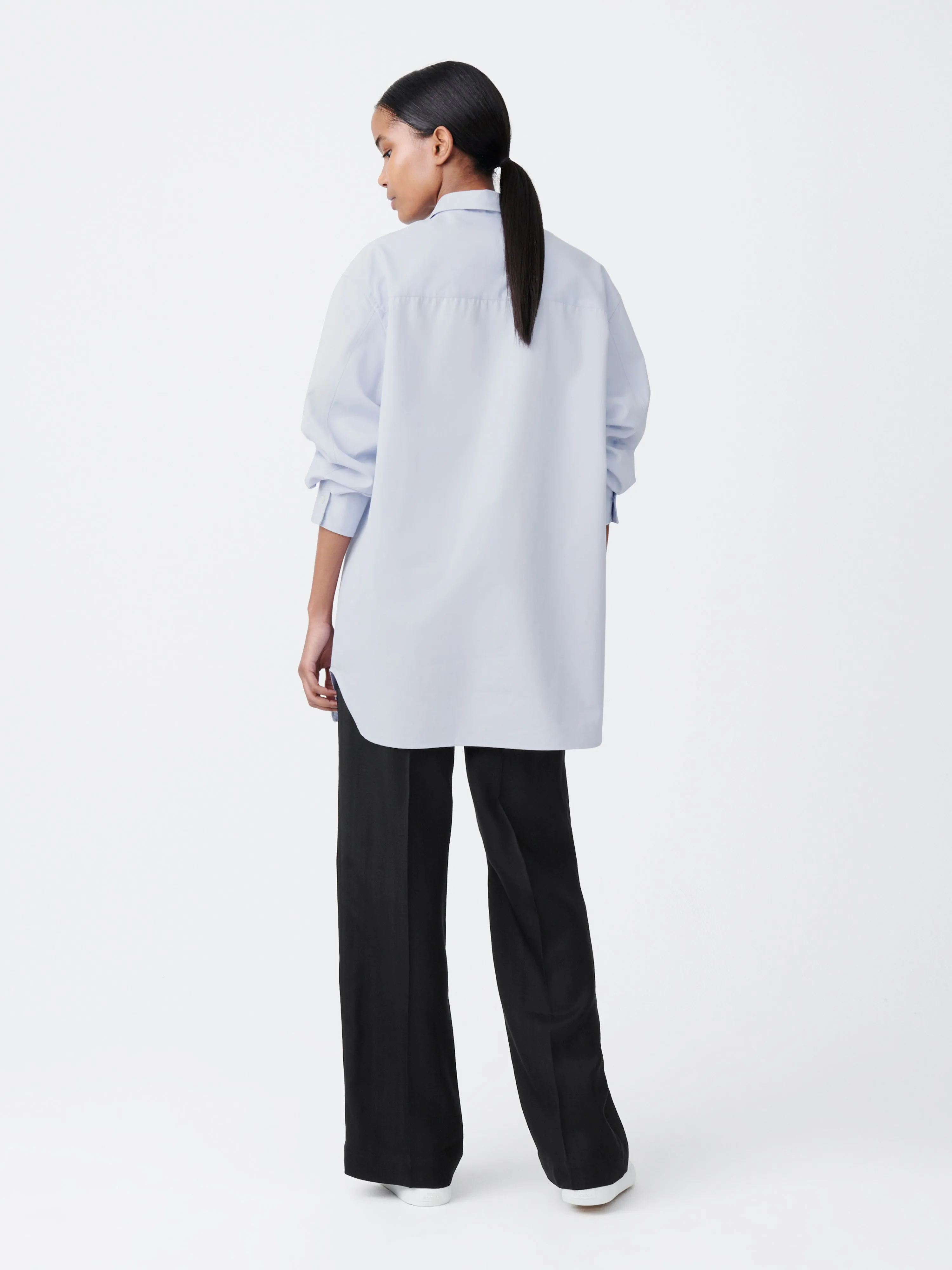 Santos Oxford Shirt in Mist sold by Studio Nicholson product image thumbnail 4