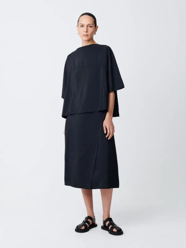 Hesse Top in Darkest Navy sold by Studio Nicholson