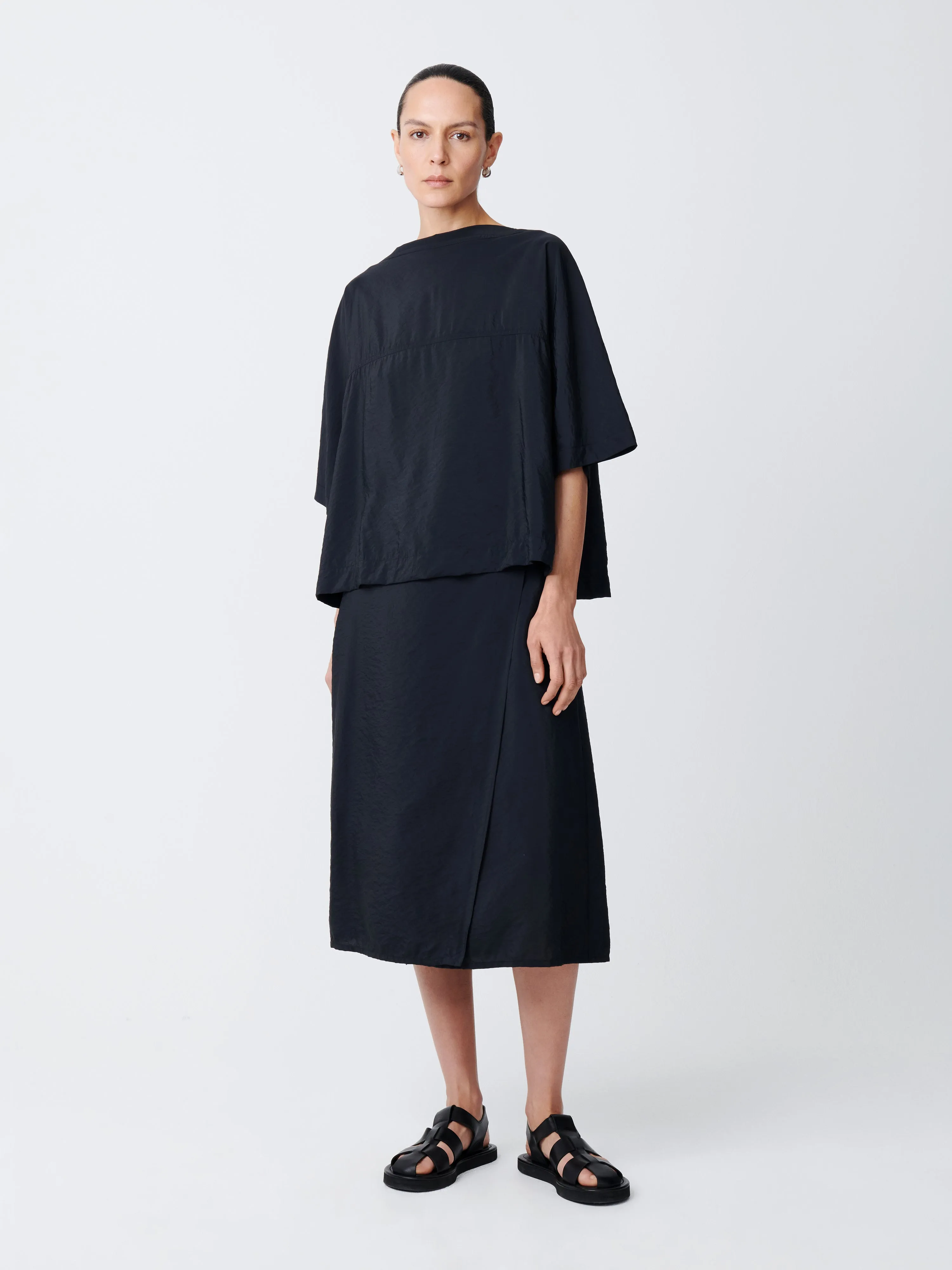 Hesse Top in Darkest Navy sold by Studio Nicholson