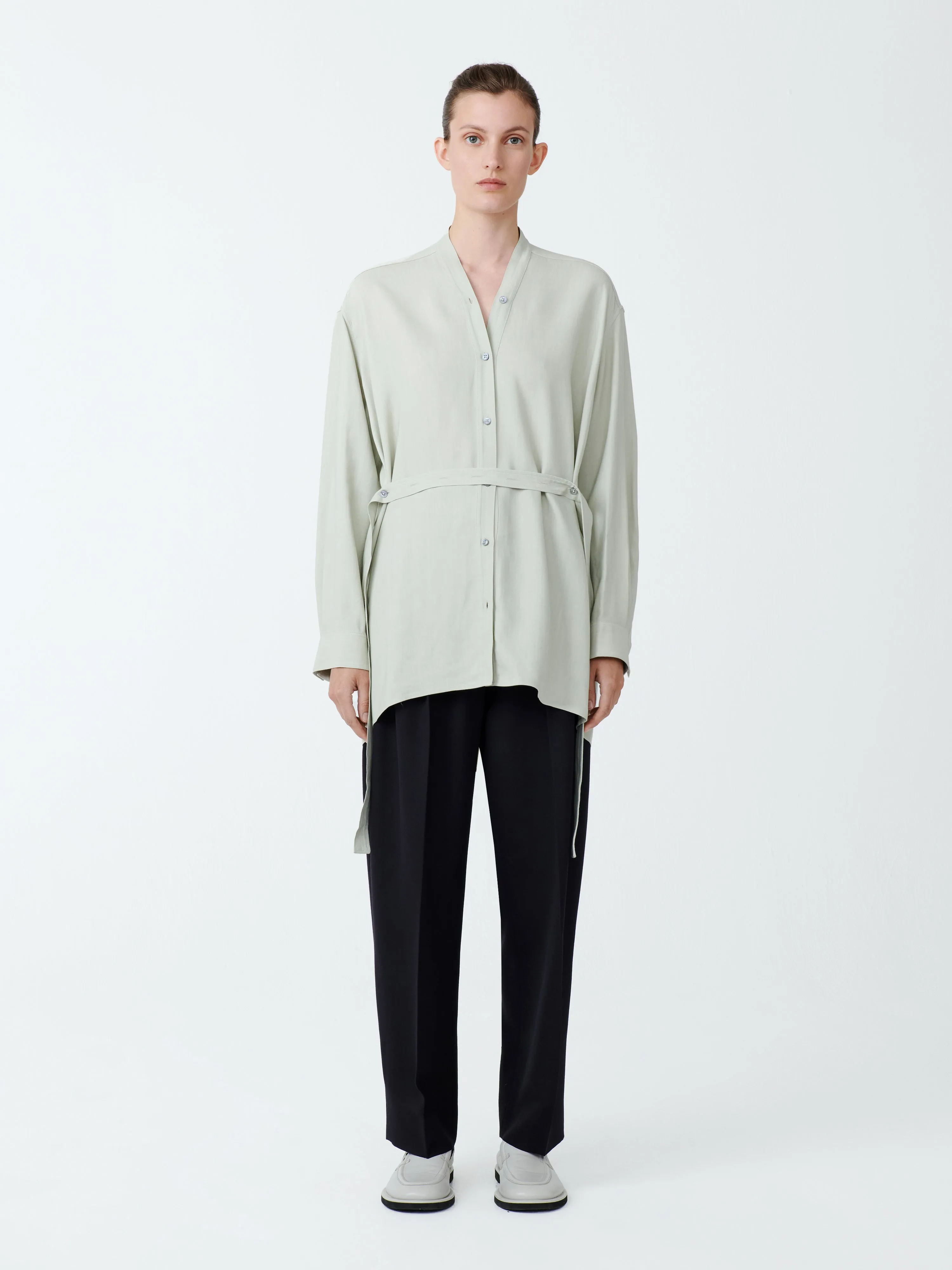 Lane Shirt in Dove sold by Studio Nicholson product image thumbnail 3