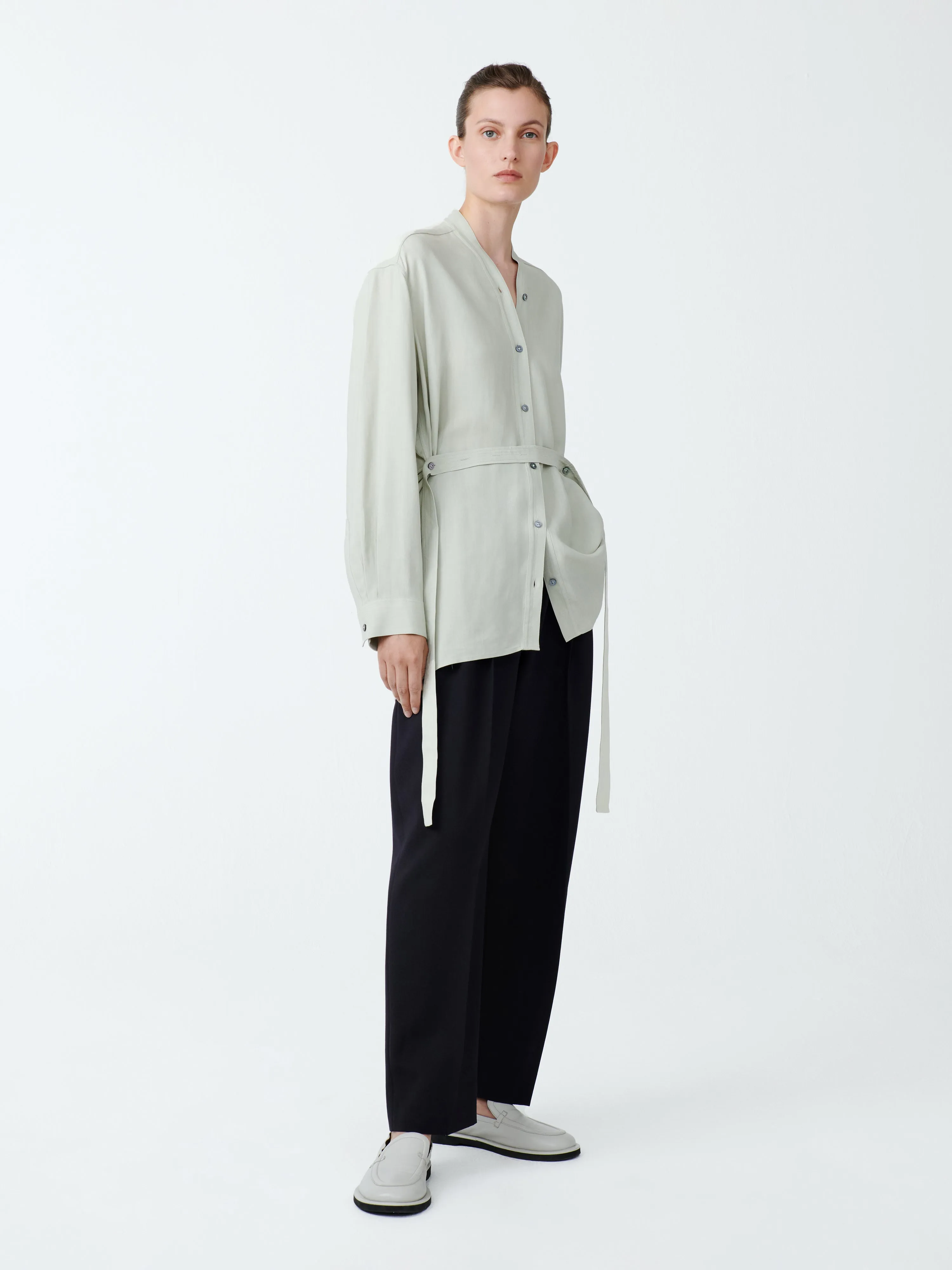 Lane Shirt in Dove sold by Studio Nicholson product image thumbnail 2