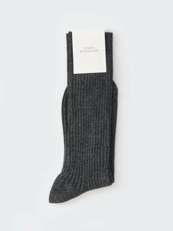 Neffi Socks in Charcoal made by Studio Nicholson