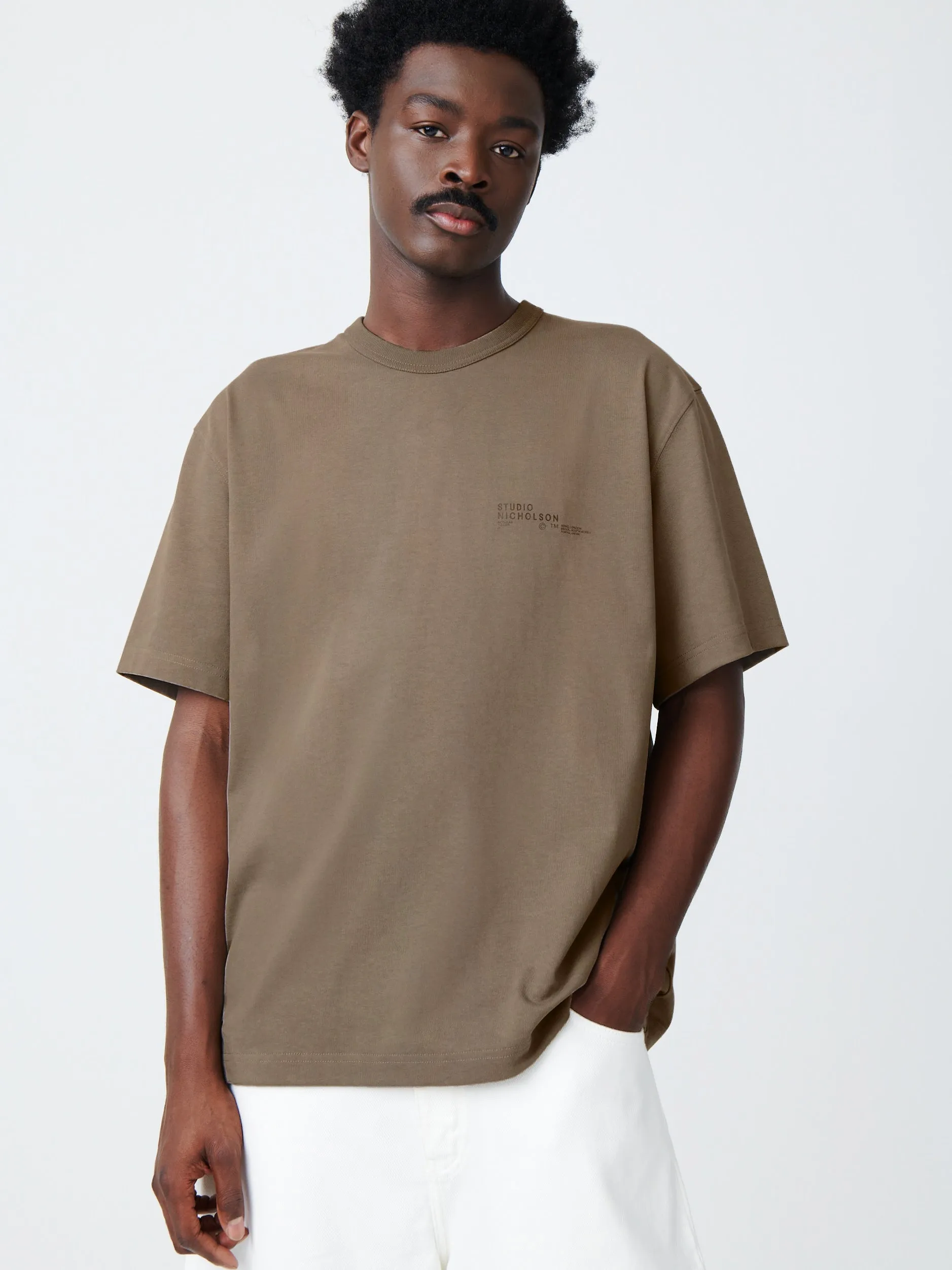 Module T-Shirt in Rock sold by Studio Nicholson