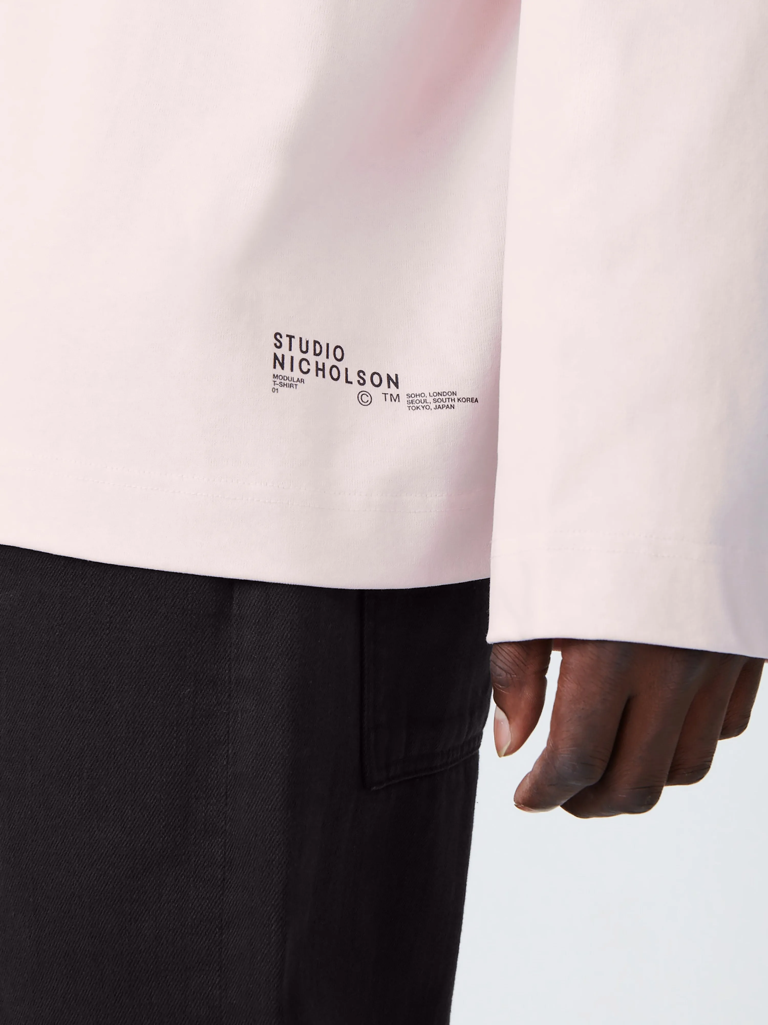 Platt T-Shirt in Miami Pink sold by Studio Nicholson product image thumbnail 5