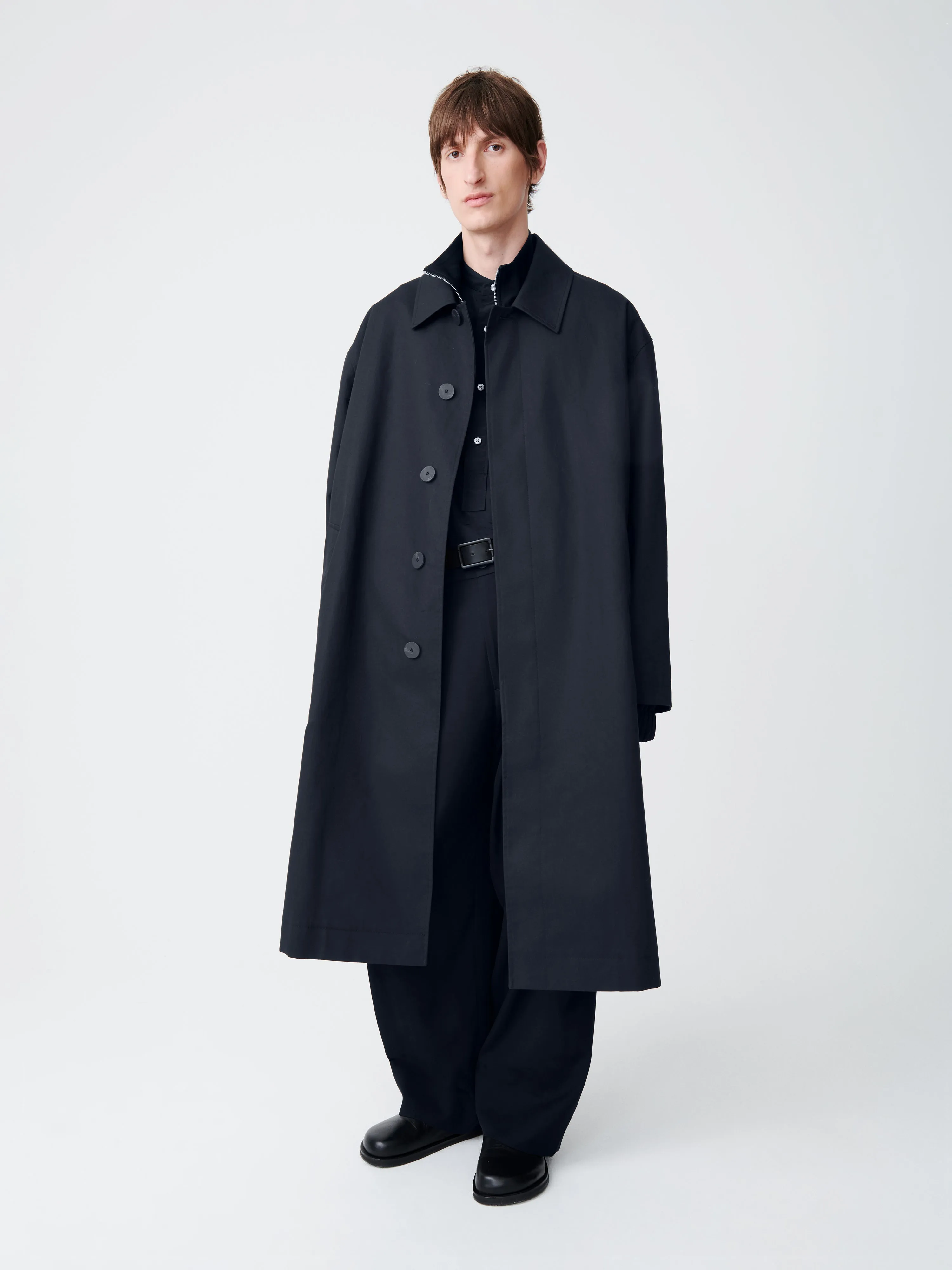 Ledro Coat in Darkest Navy sold by Studio Nicholson product image thumbnail 2